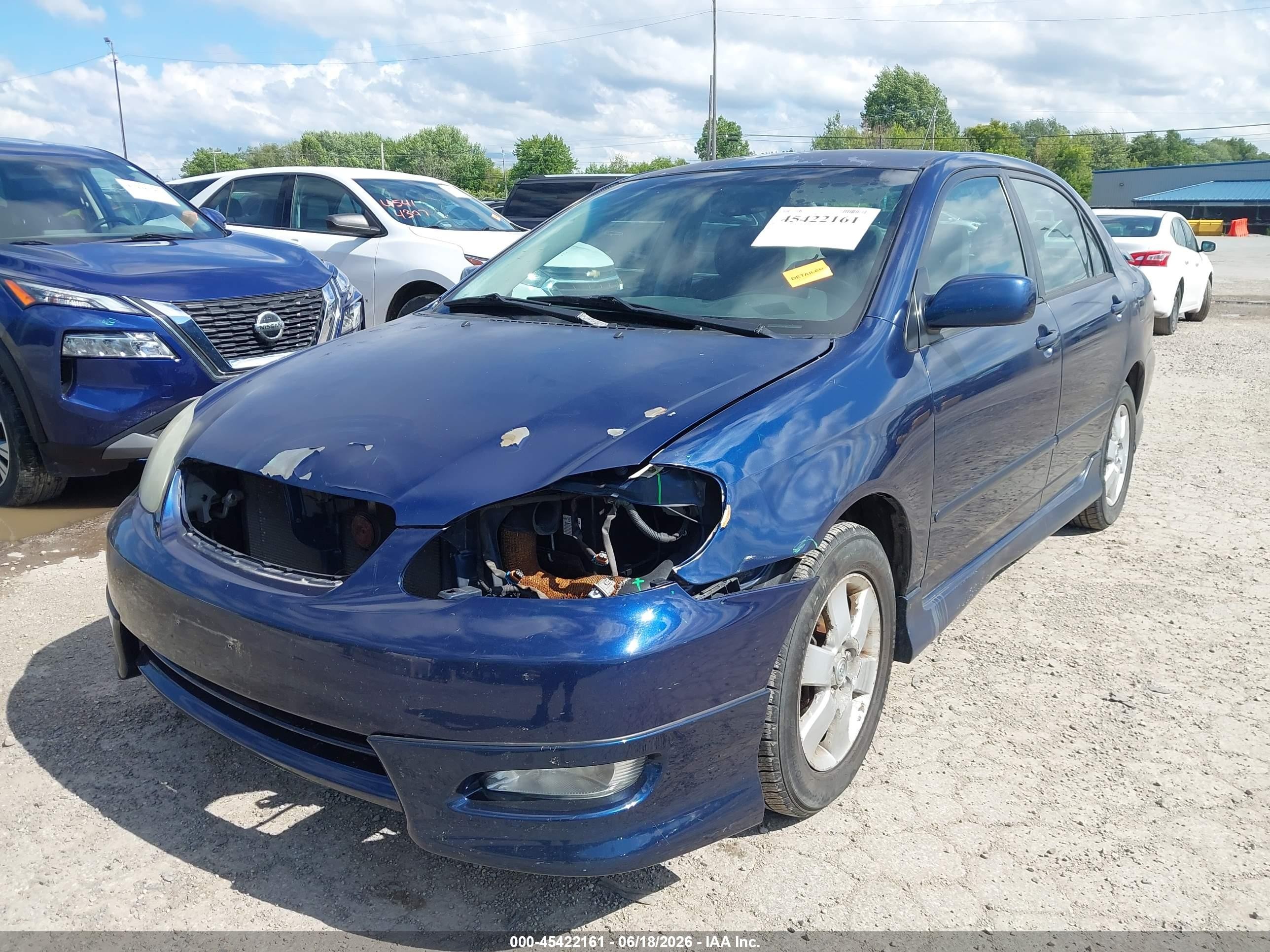 2005 Toyota Corolla S Blue vin: 2T1BR32E35C501244