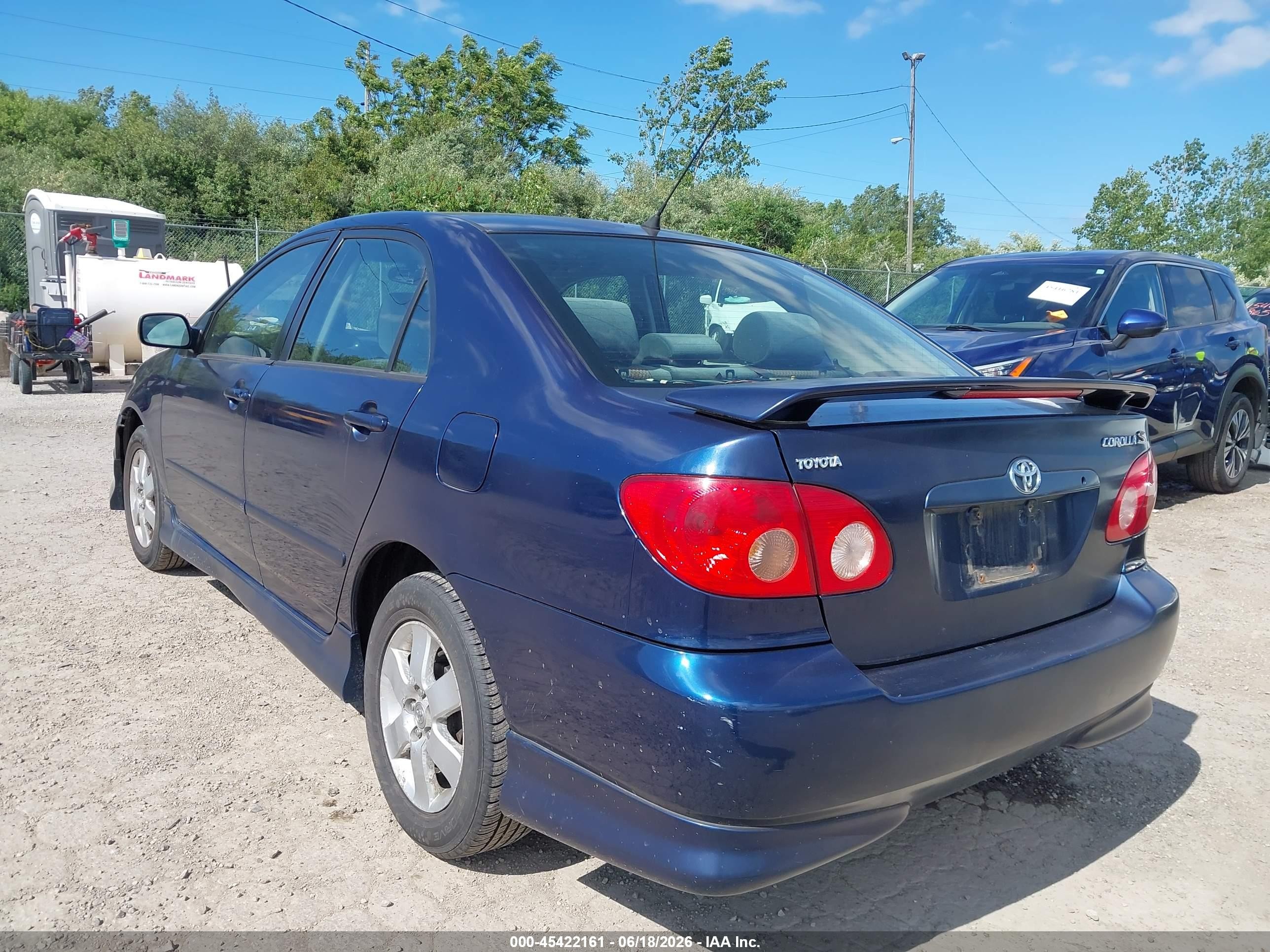 2005 Toyota Corolla S Blue vin: 2T1BR32E35C501244
