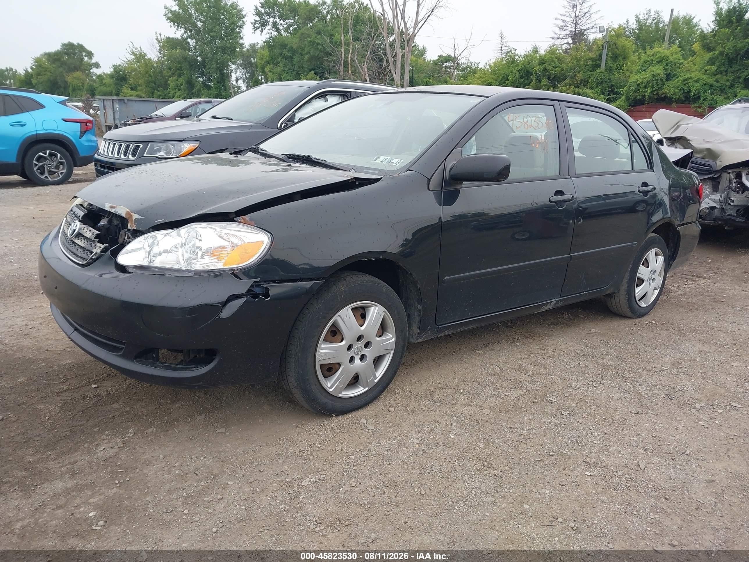 2006 Toyota Corolla Le Black vin: 2T1BR32E36C596440