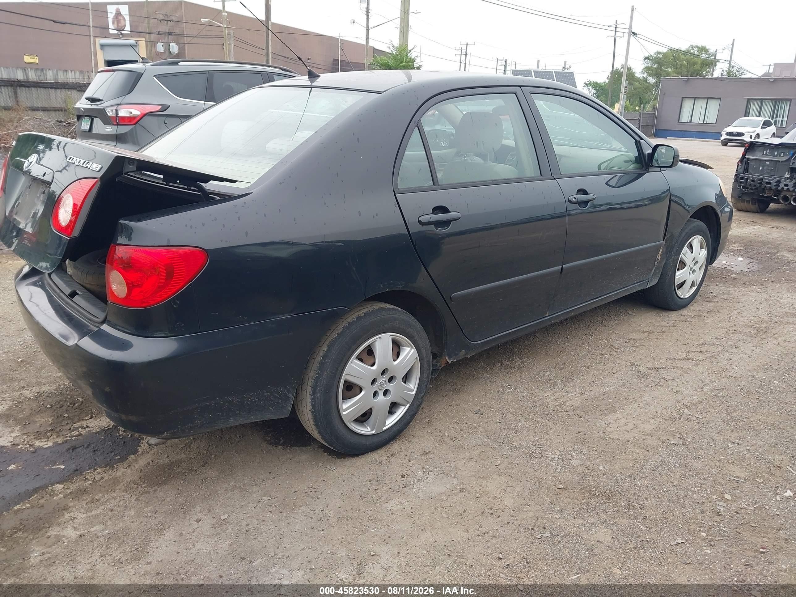 2006 Toyota Corolla Le Black vin: 2T1BR32E36C596440