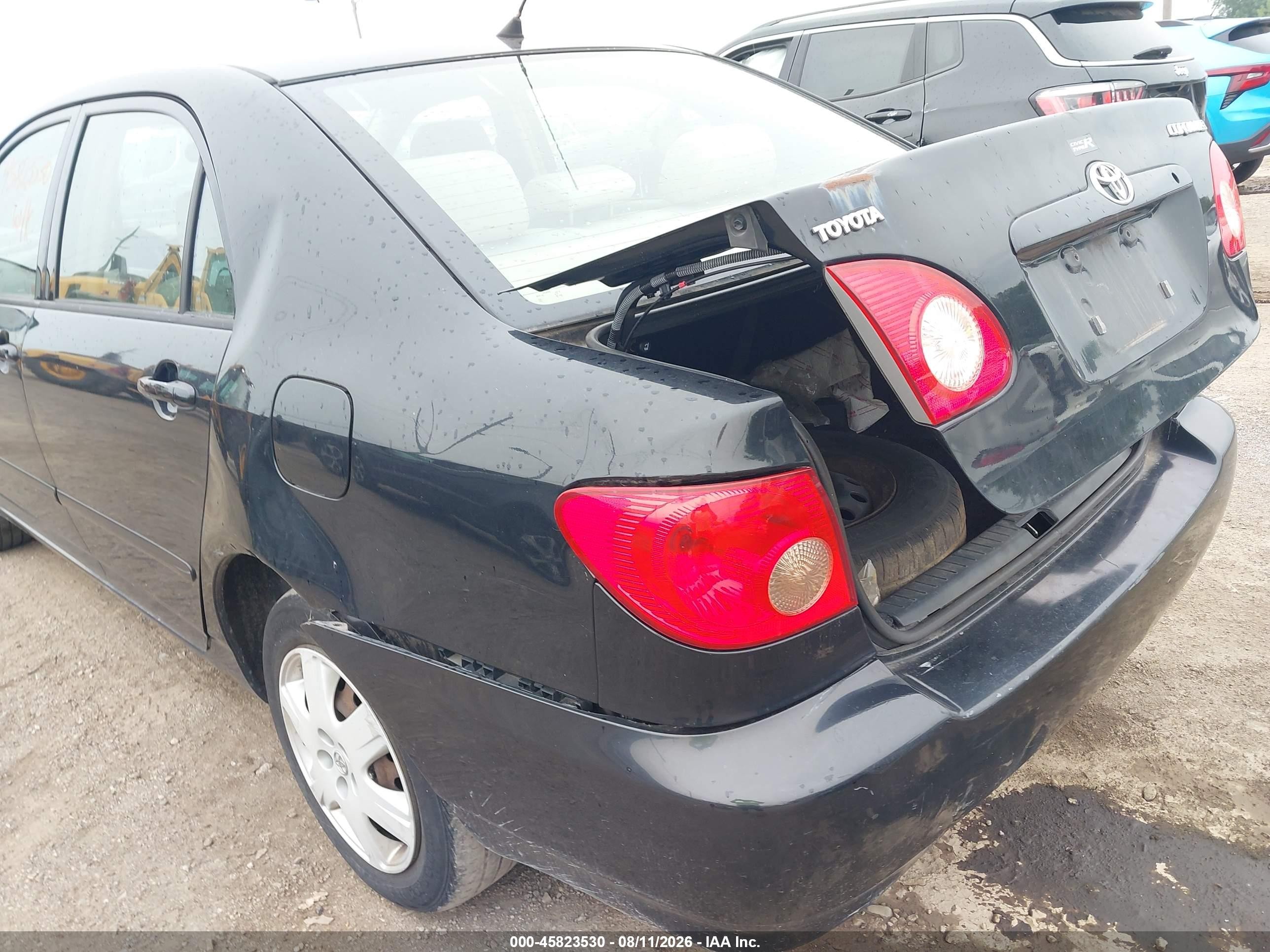 2006 Toyota Corolla Le Black vin: 2T1BR32E36C596440