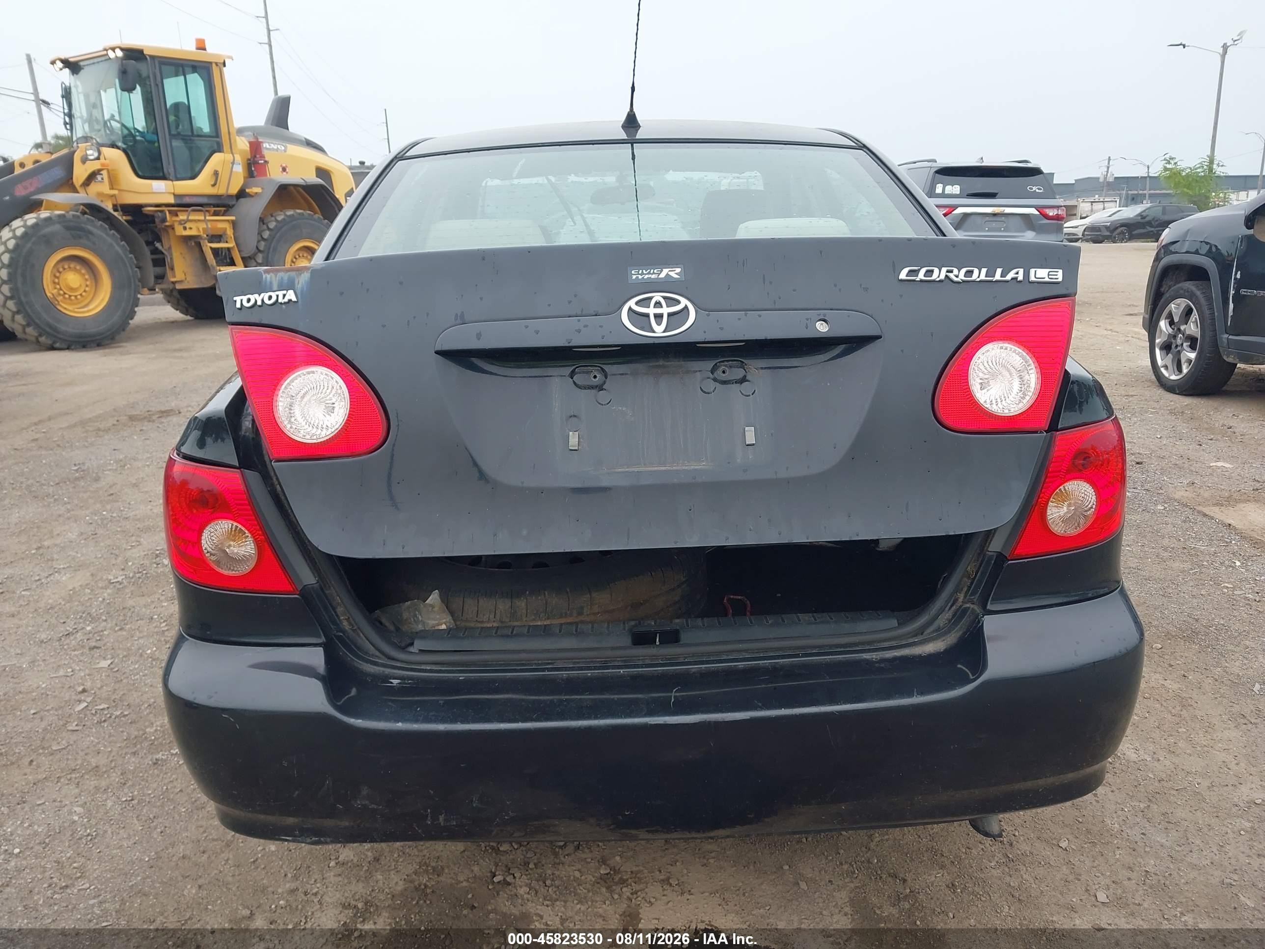 2006 Toyota Corolla Le Black vin: 2T1BR32E36C596440