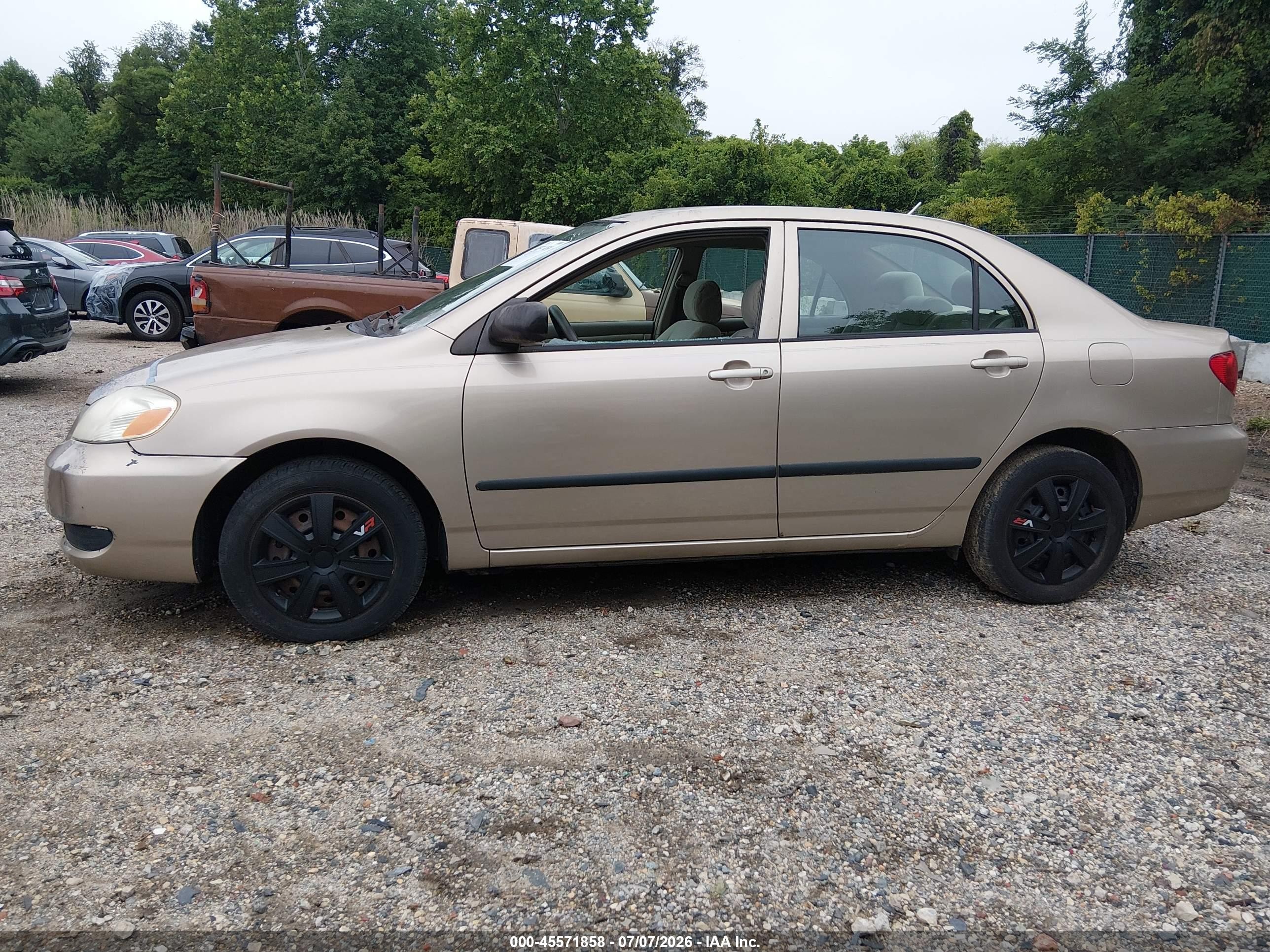 2006 Toyota Corolla Ce Gold vin: 2T1BR32E36C597426