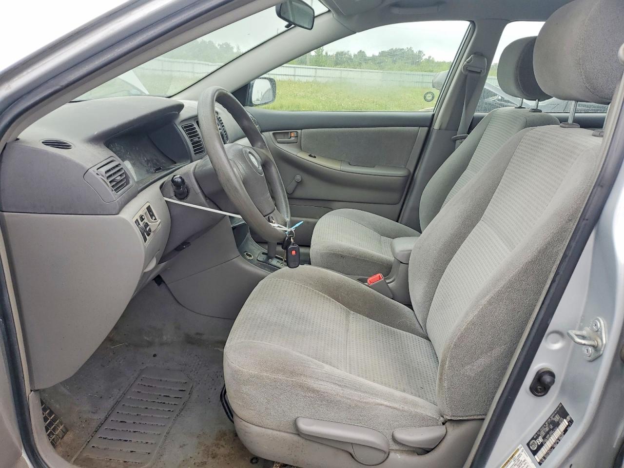 2006 Toyota Corolla Ce Silver vin: 2T1BR32E36C597524