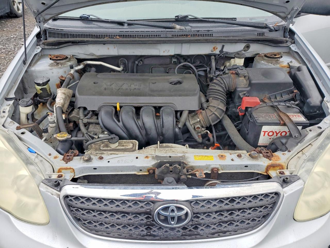 2006 Toyota Corolla Ce Silver vin: 2T1BR32E36C597524
