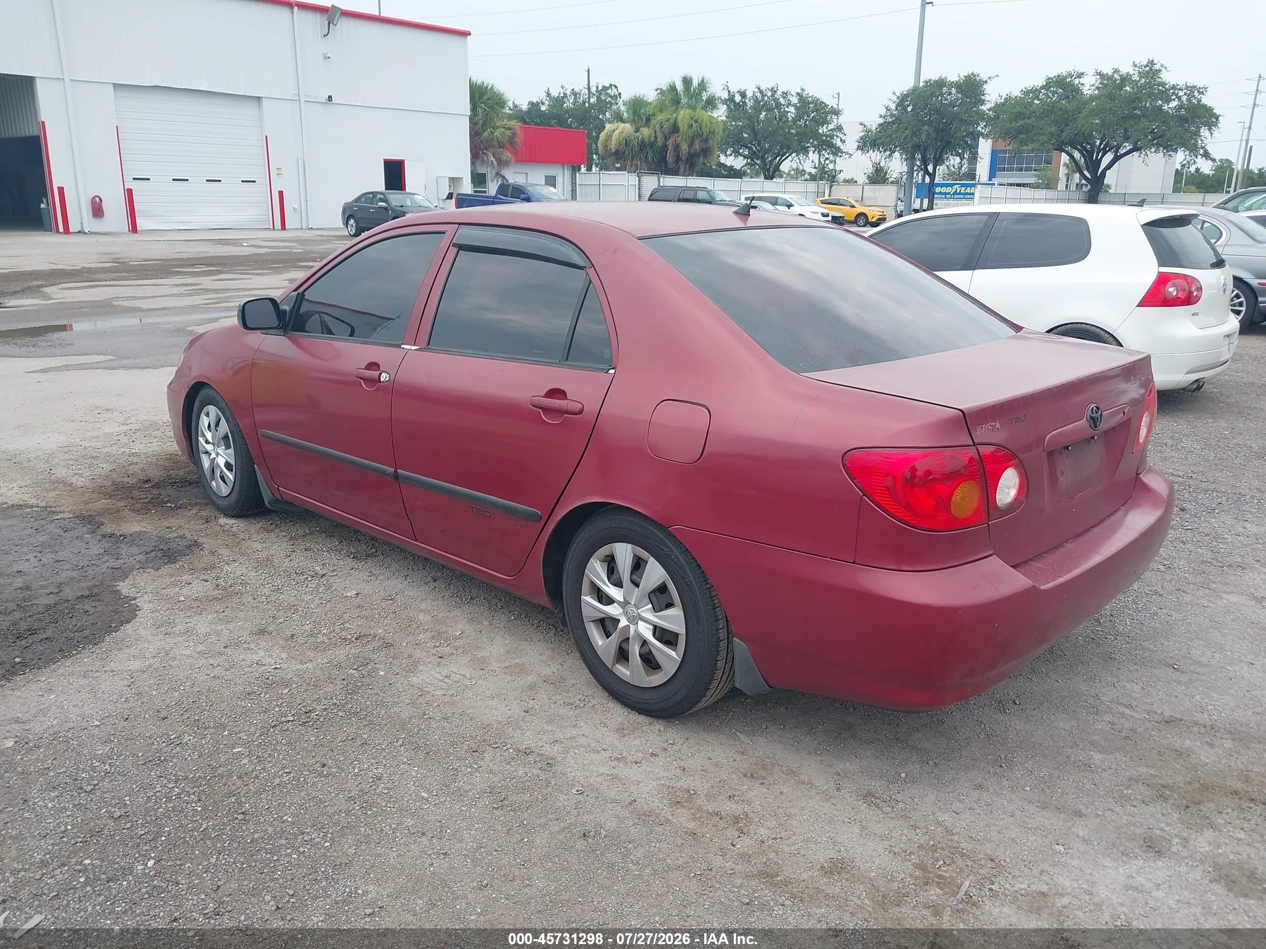 2006 Toyota Corolla Ce Red vin: 2T1BR32E36C608926