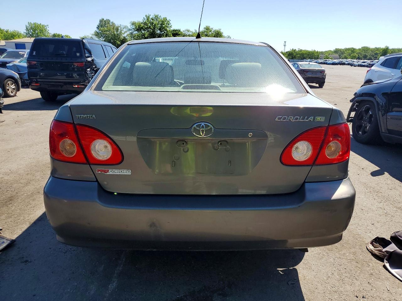 2006 Toyota Corolla Ce Gray vin: 2T1BR32E36C609333