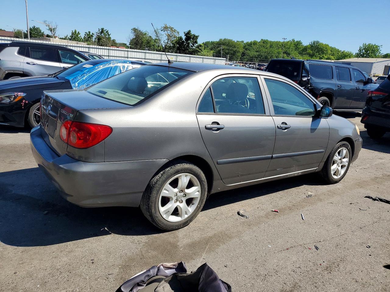 2006 Toyota Corolla Ce Gray vin: 2T1BR32E36C609333