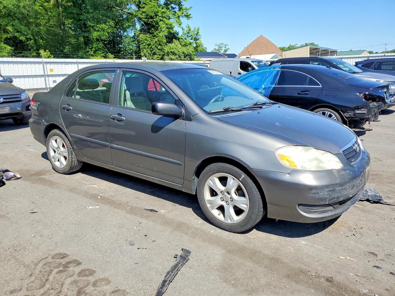 2006 Toyota Corolla Ce Gray vin: 2T1BR32E36C609333