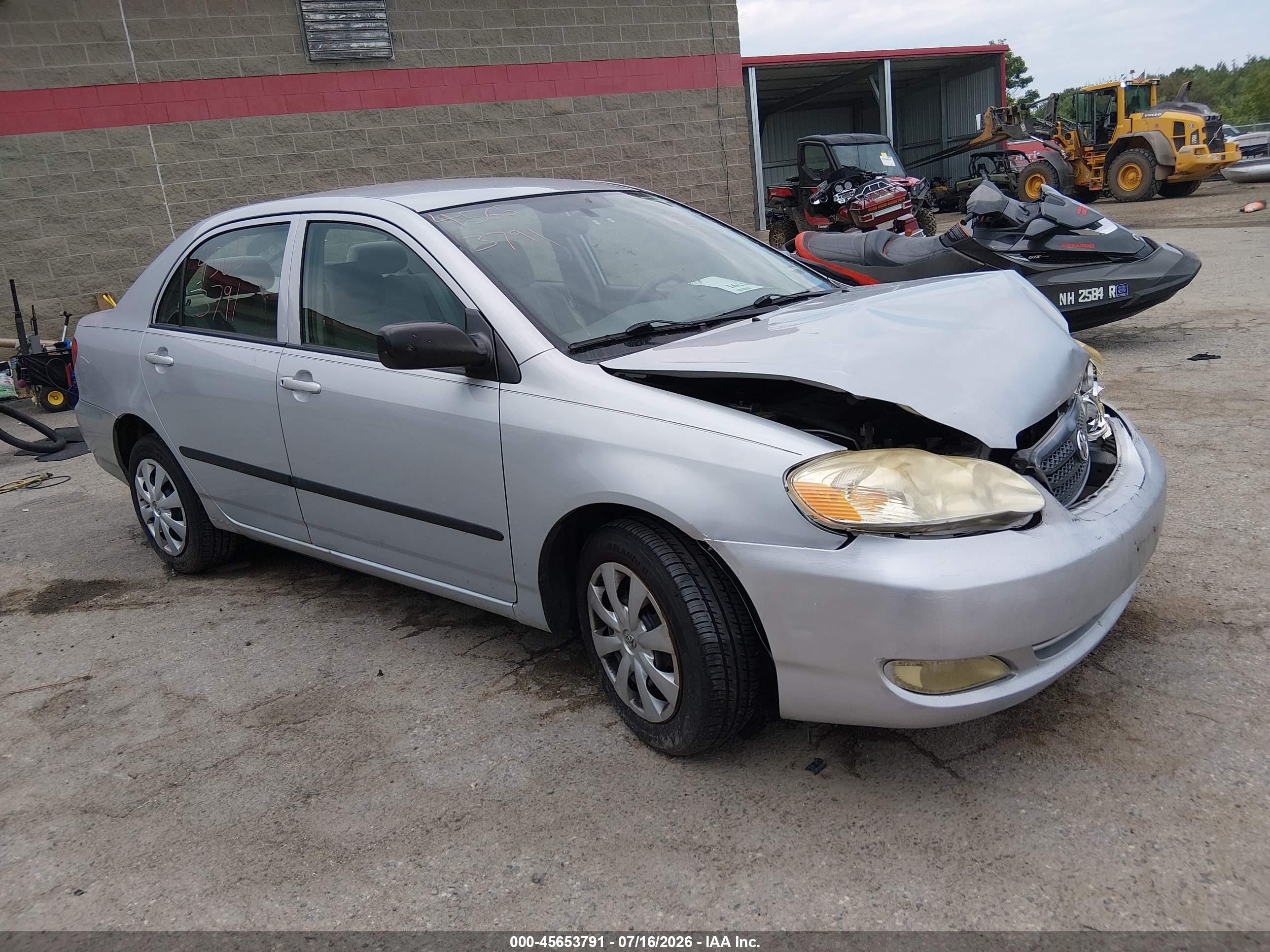 2006 Toyota Corolla Ce Silver vin: 2T1BR32E36C625810