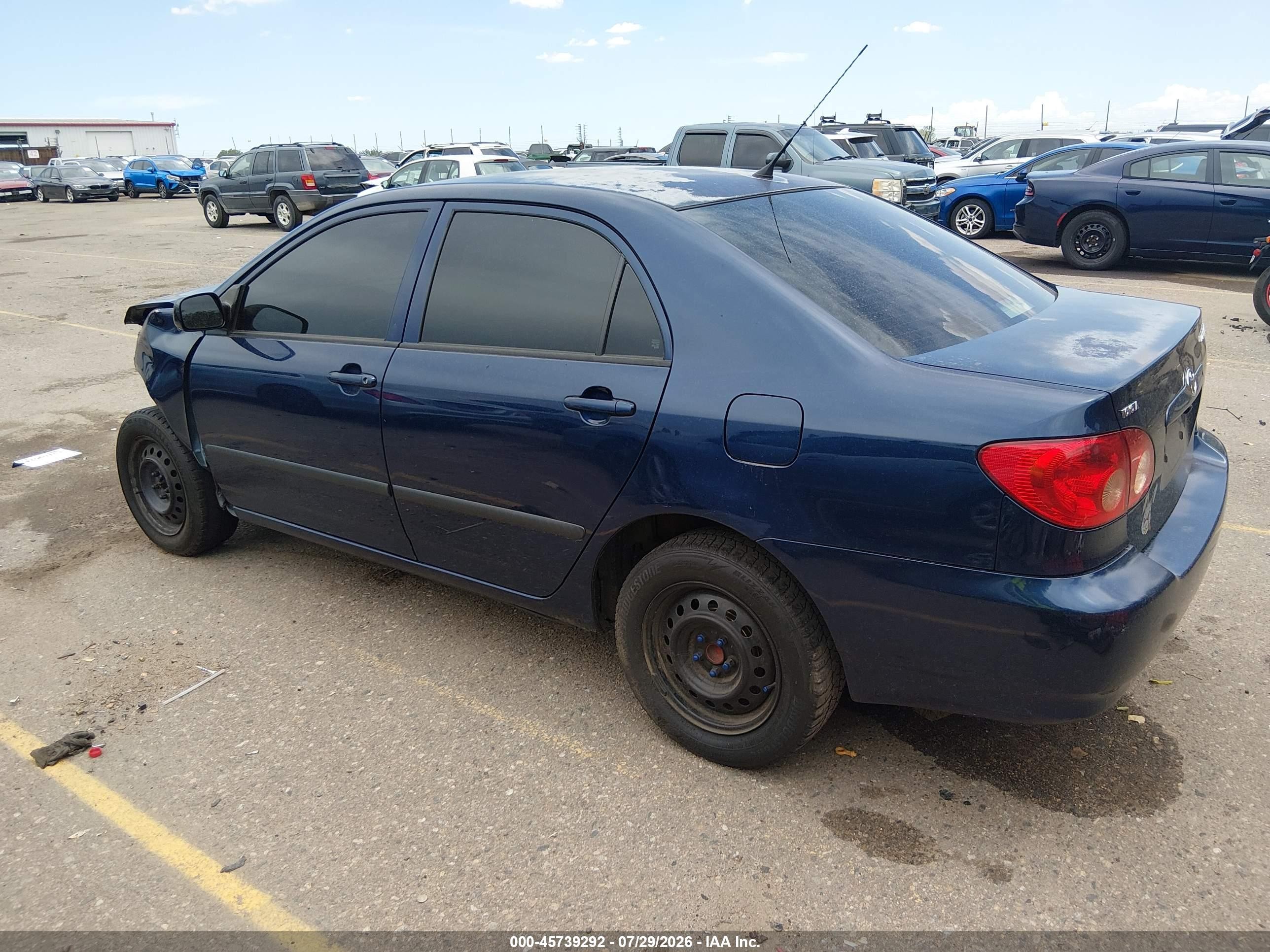 2006 Toyota Corolla Ce Blue vin: 2T1BR32E36C686588