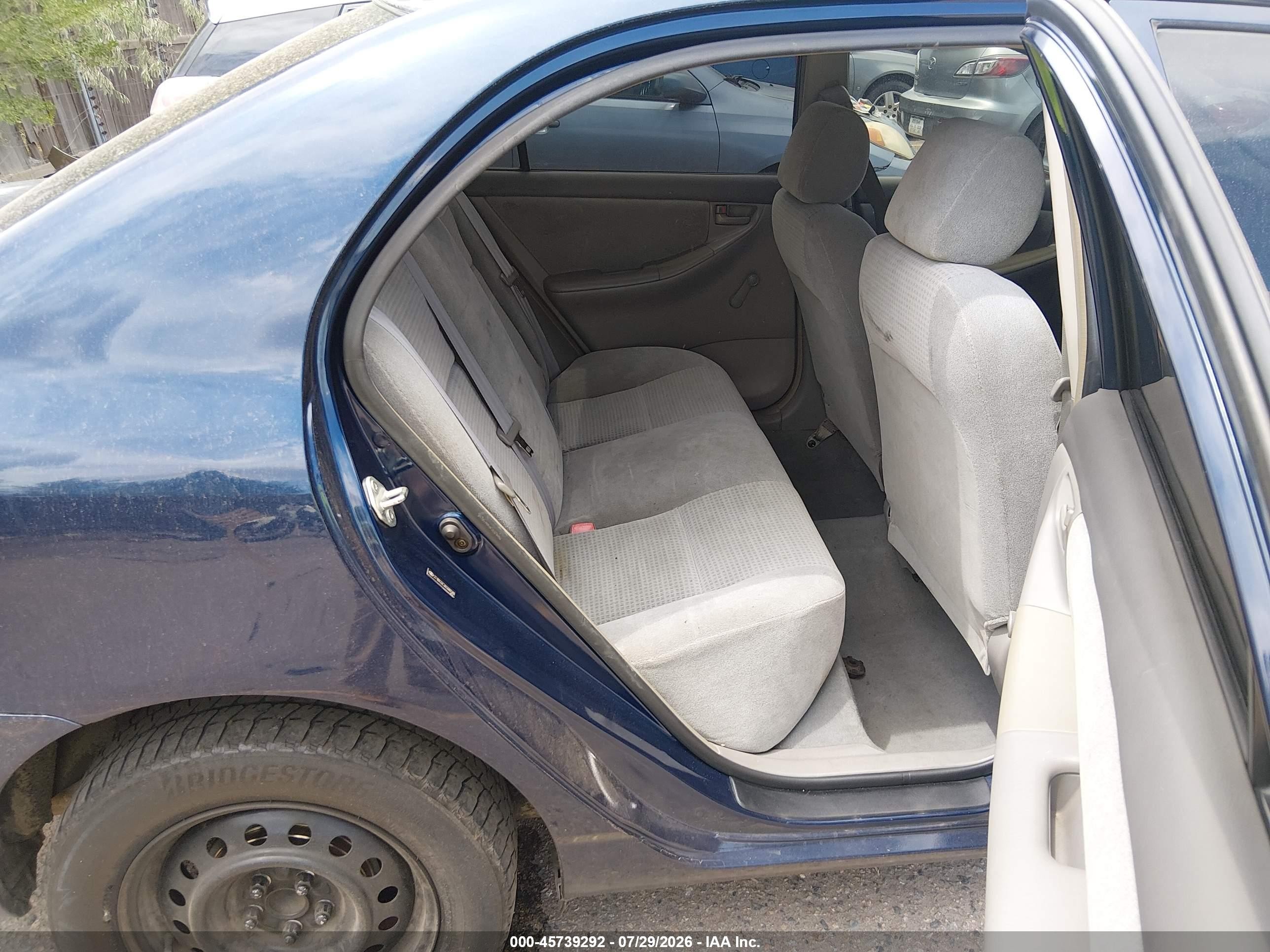 2006 Toyota Corolla Ce Blue vin: 2T1BR32E36C686588