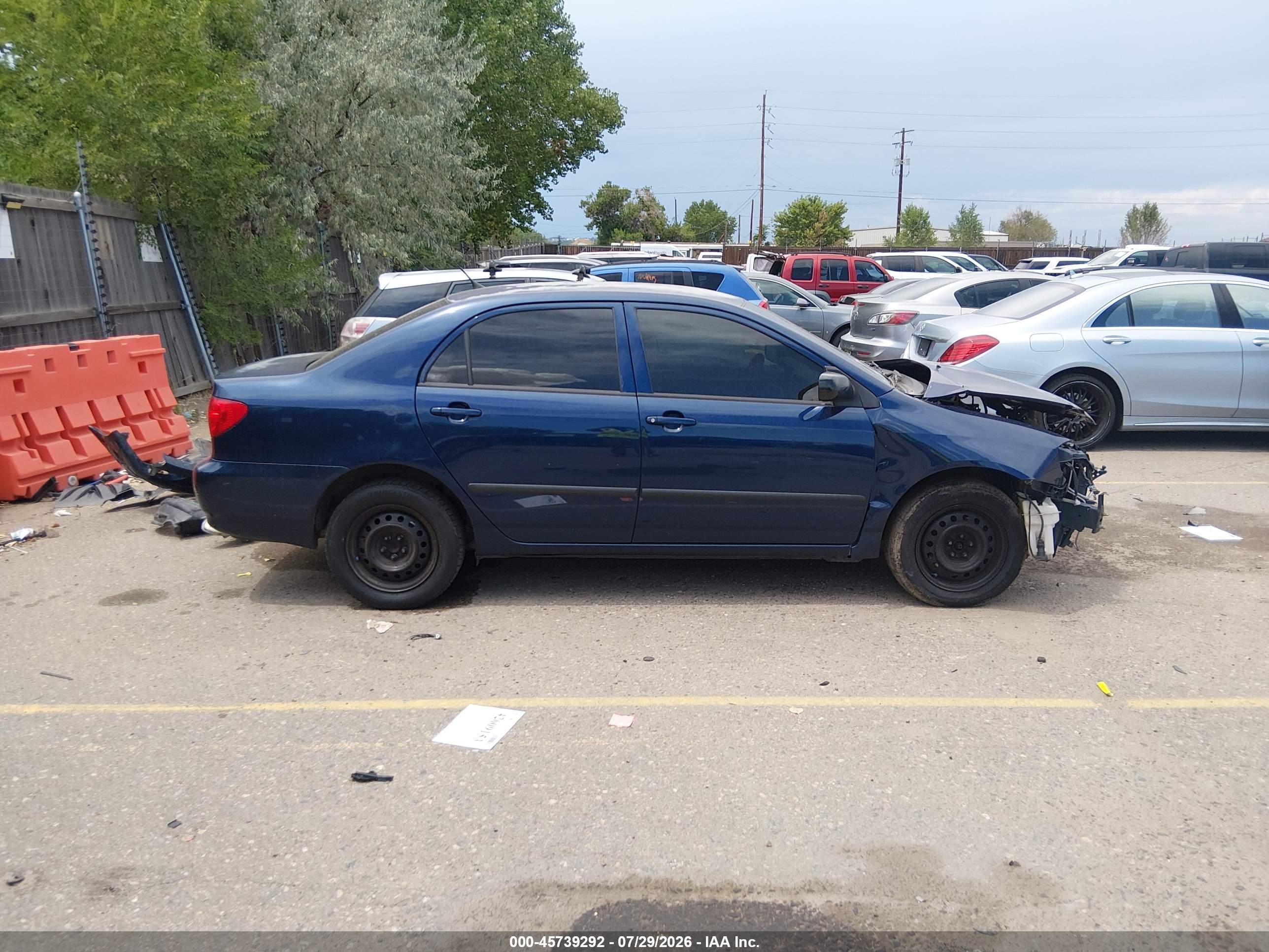 2006 Toyota Corolla Ce Blue vin: 2T1BR32E36C686588