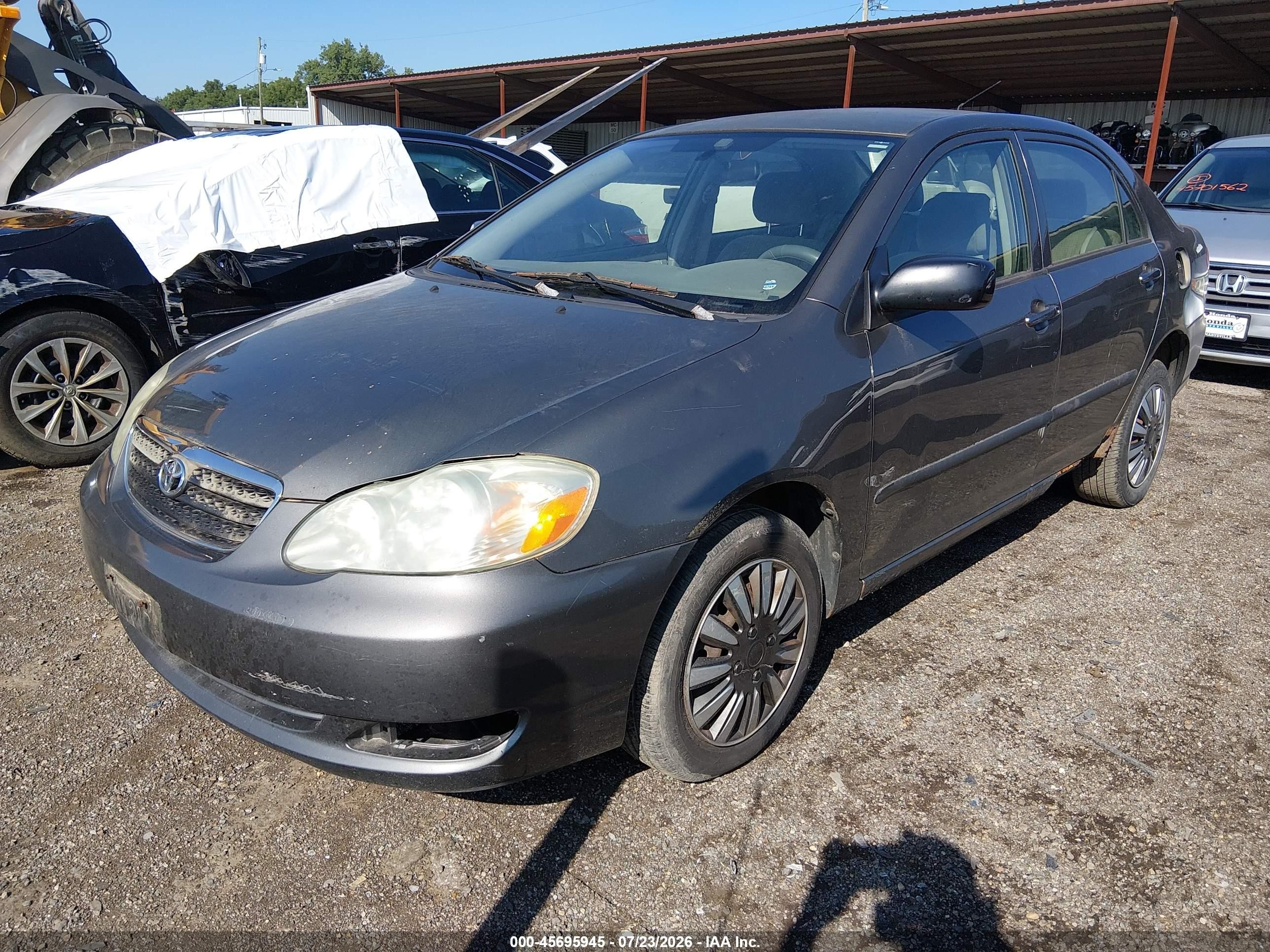 2006 Toyota Corolla Ce Gray vin: 2T1BR32E36C688440