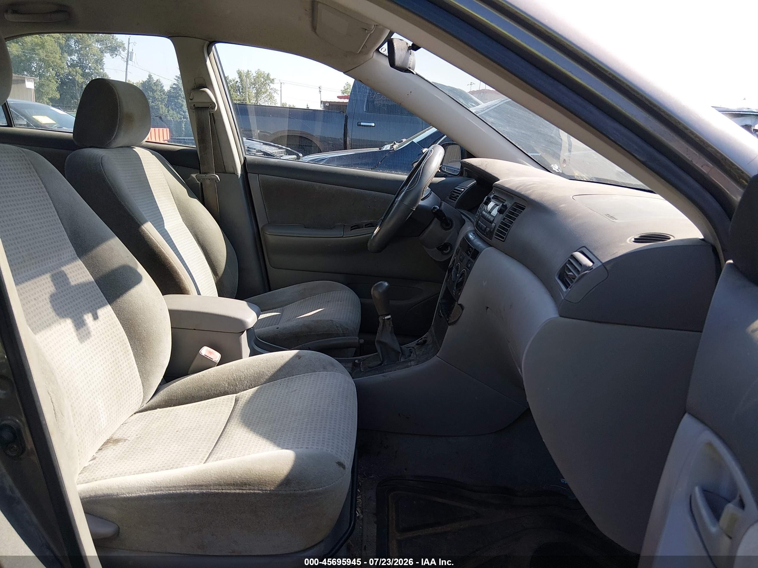 2006 Toyota Corolla Ce Gray vin: 2T1BR32E36C688440