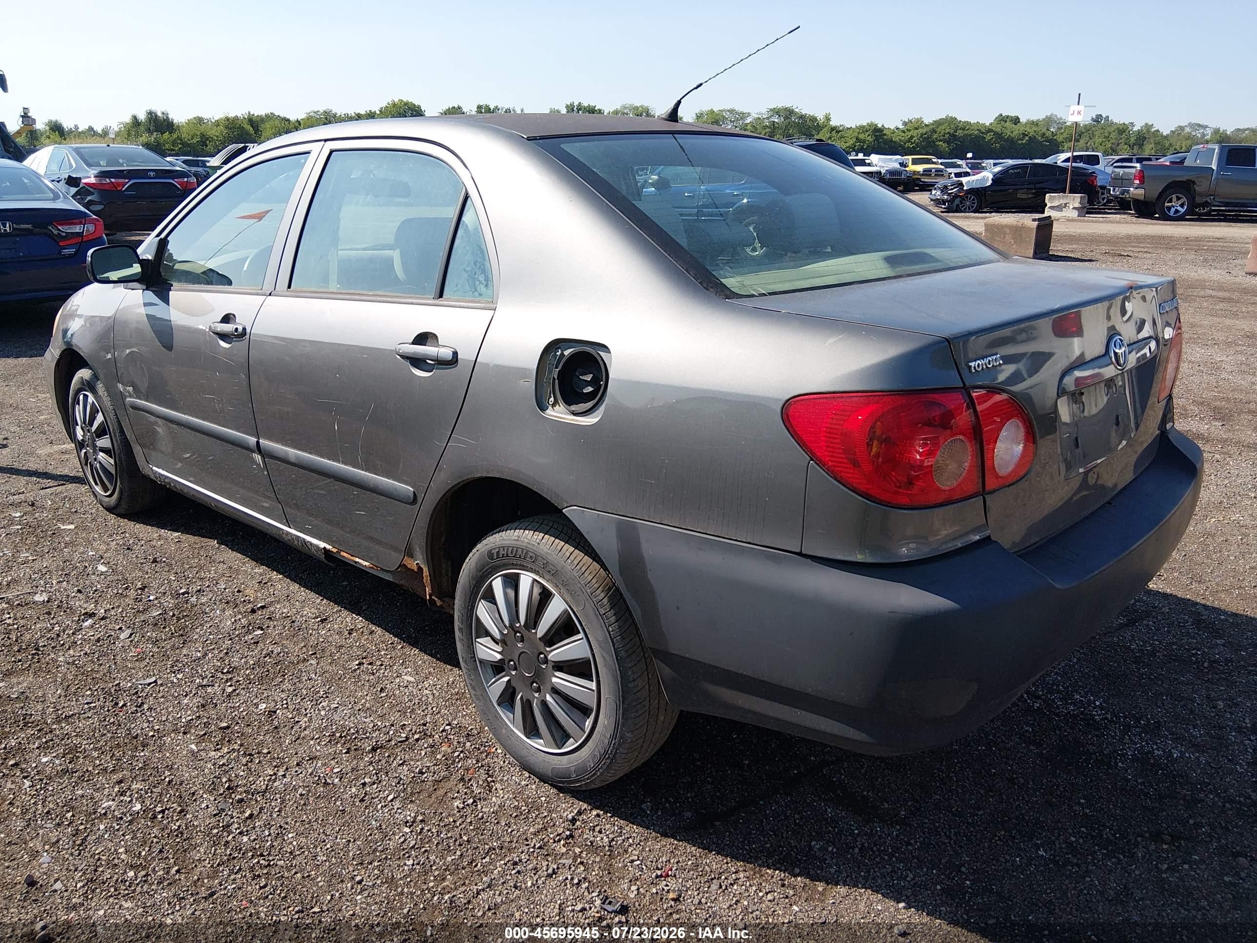 2006 Toyota Corolla Ce Gray vin: 2T1BR32E36C688440