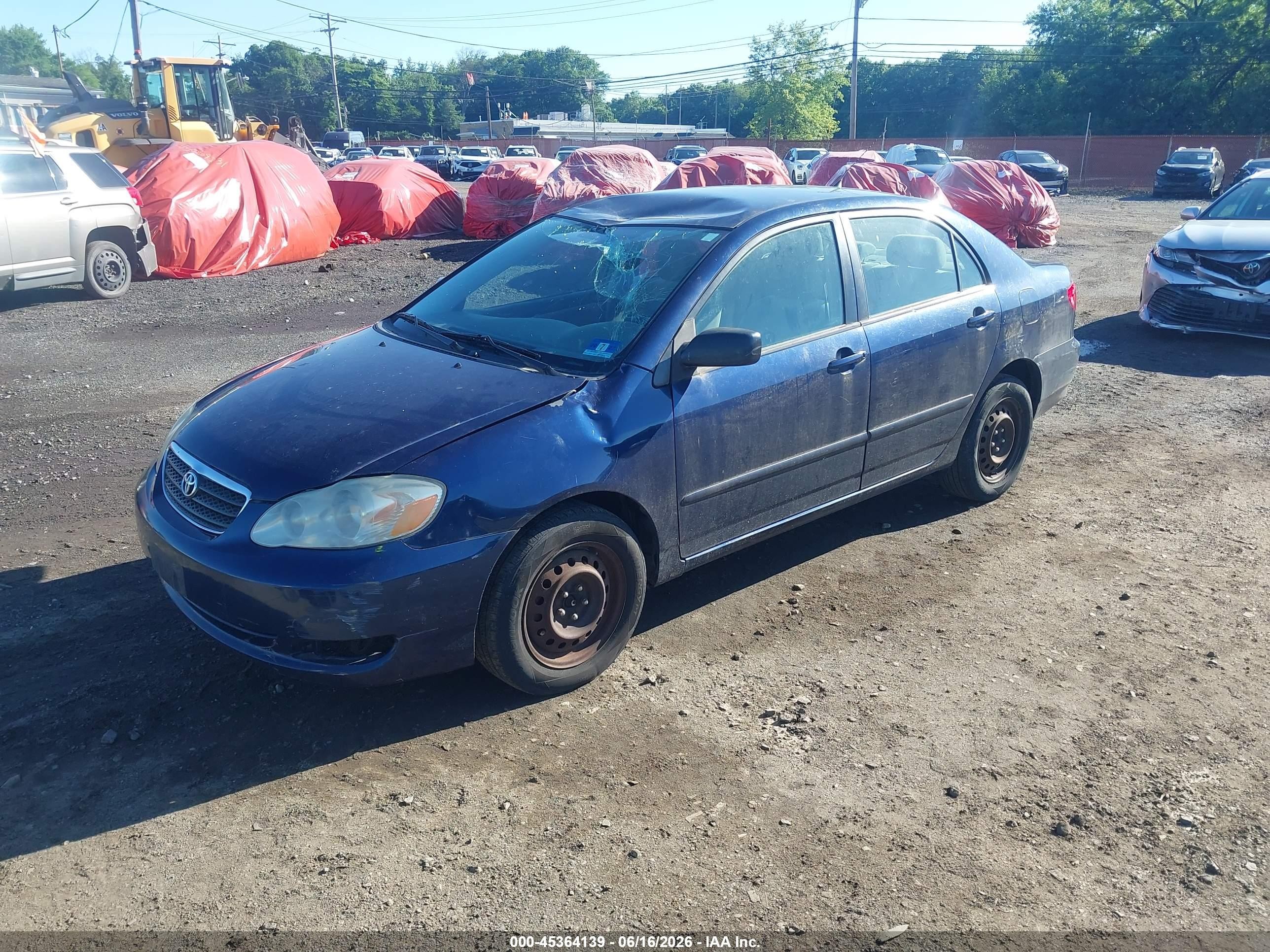 2006 Toyota Corolla Le Dark Blue vin: 2T1BR32E36C692570