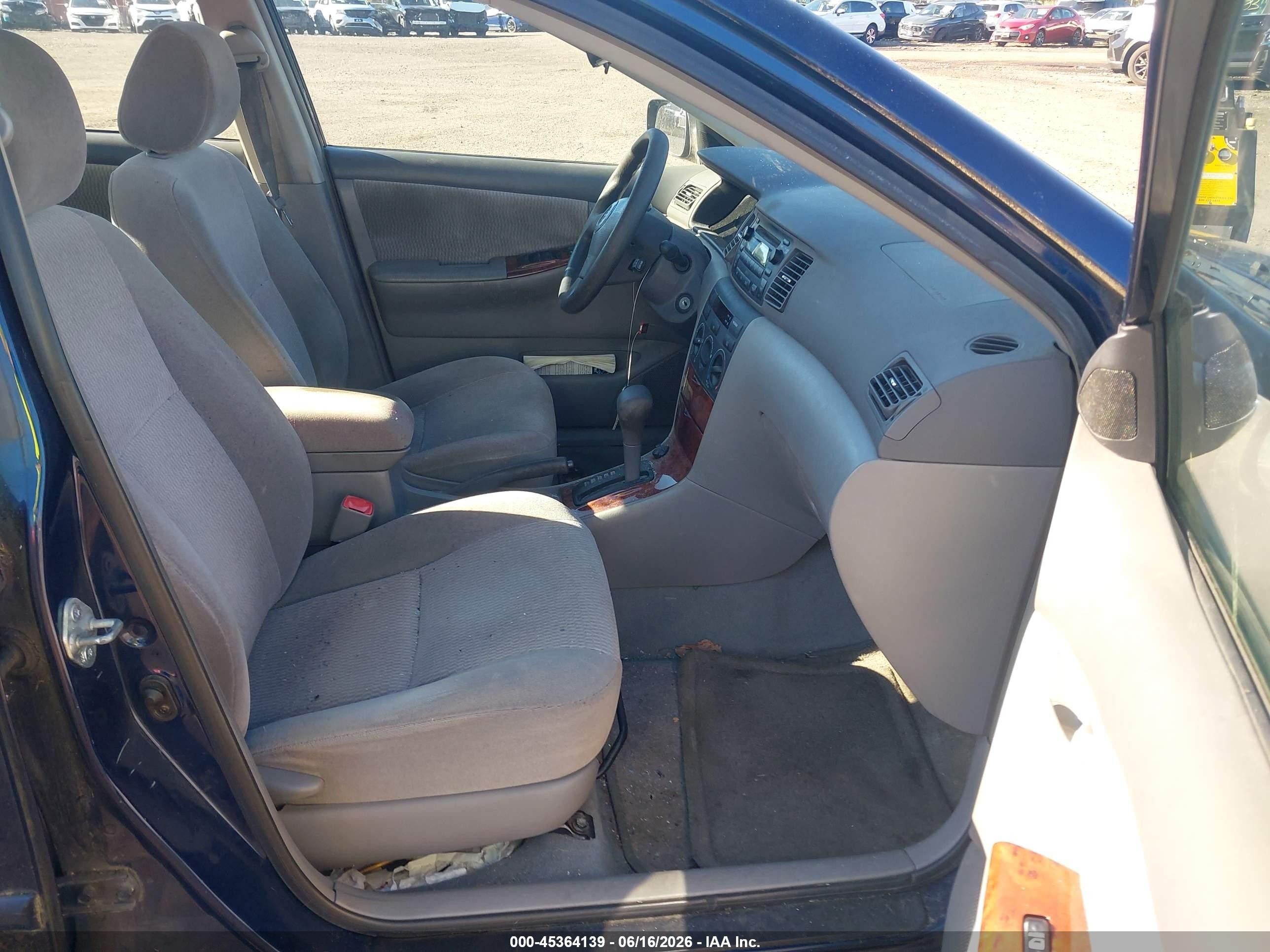 2006 Toyota Corolla Le Dark Blue vin: 2T1BR32E36C692570
