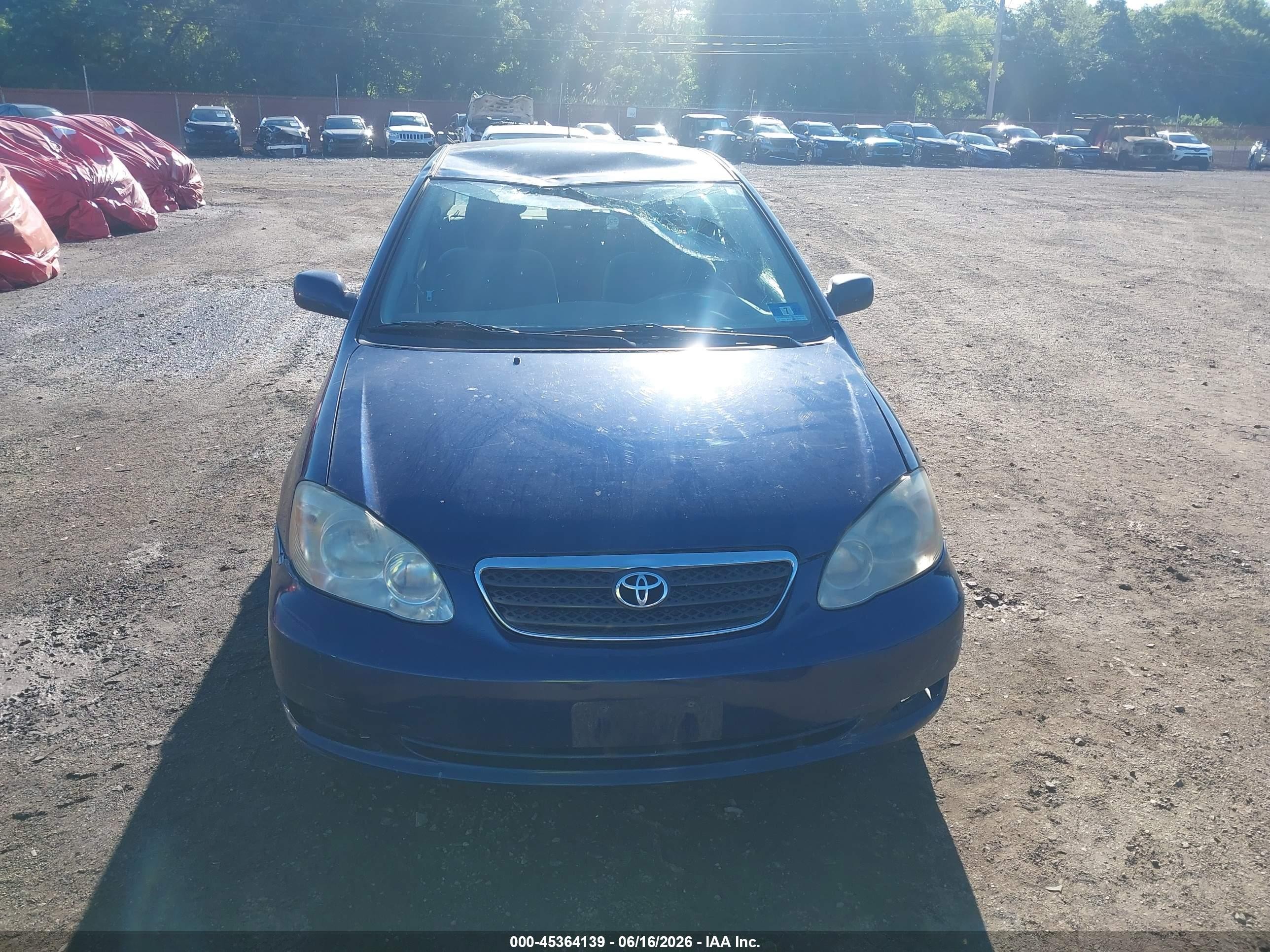2006 Toyota Corolla Le Dark Blue vin: 2T1BR32E36C692570