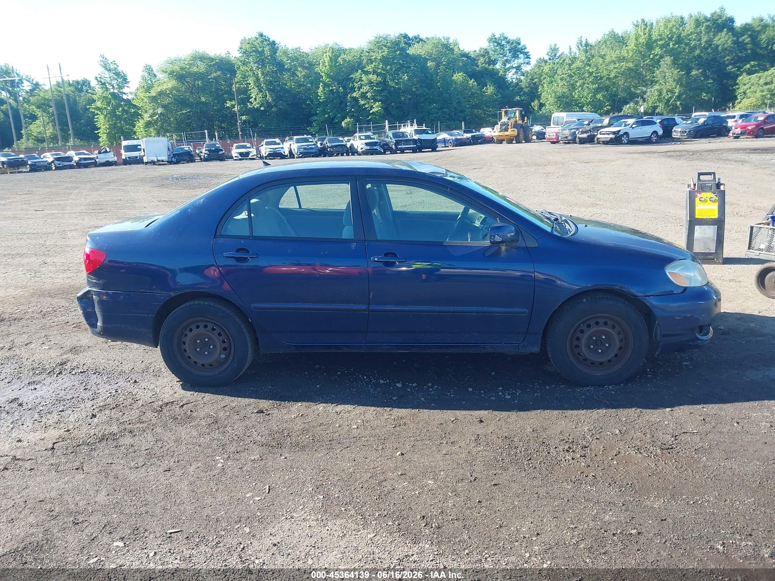 2006 Toyota Corolla Le Dark Blue vin: 2T1BR32E36C692570