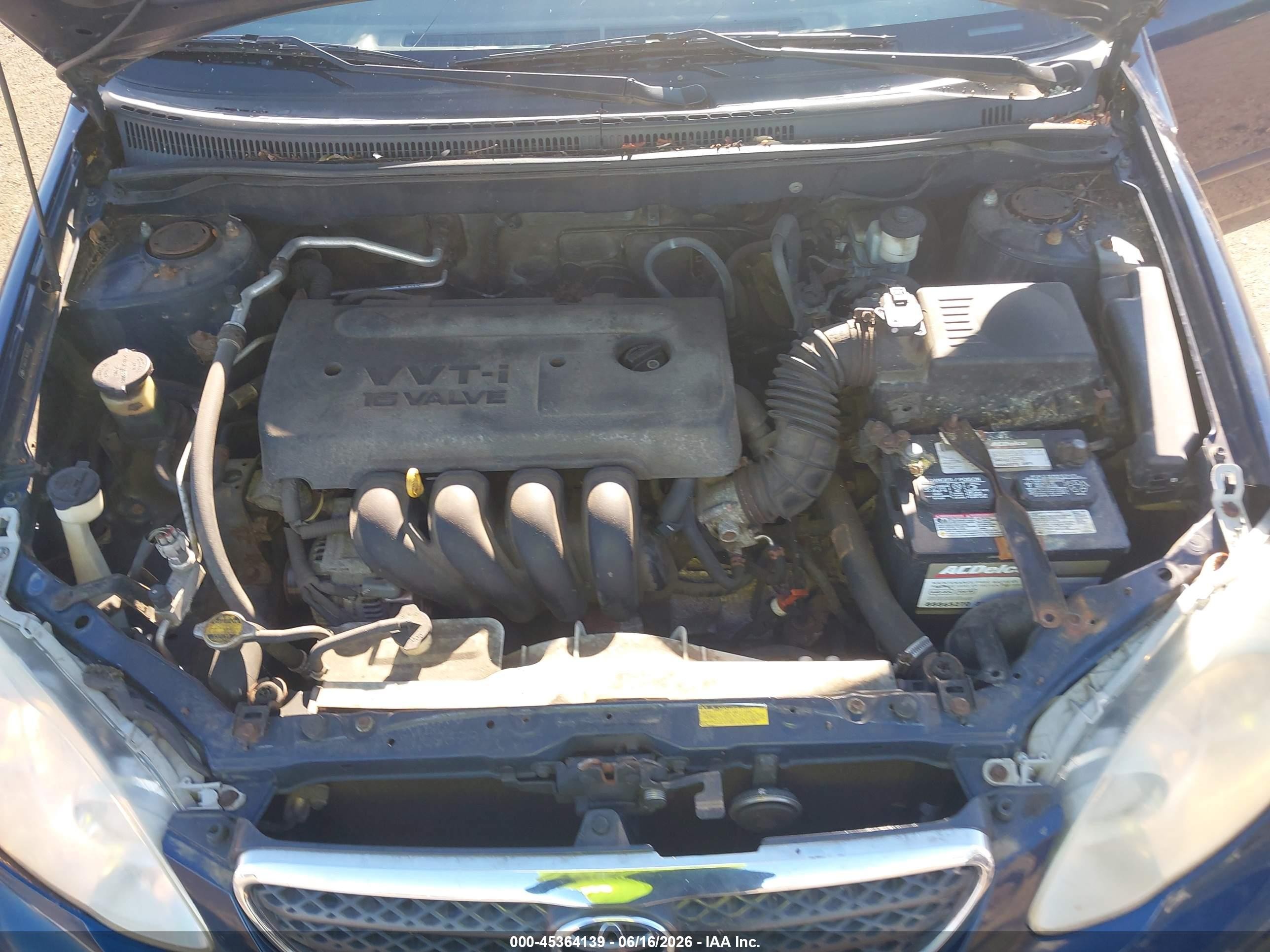 2006 Toyota Corolla Le Dark Blue vin: 2T1BR32E36C692570