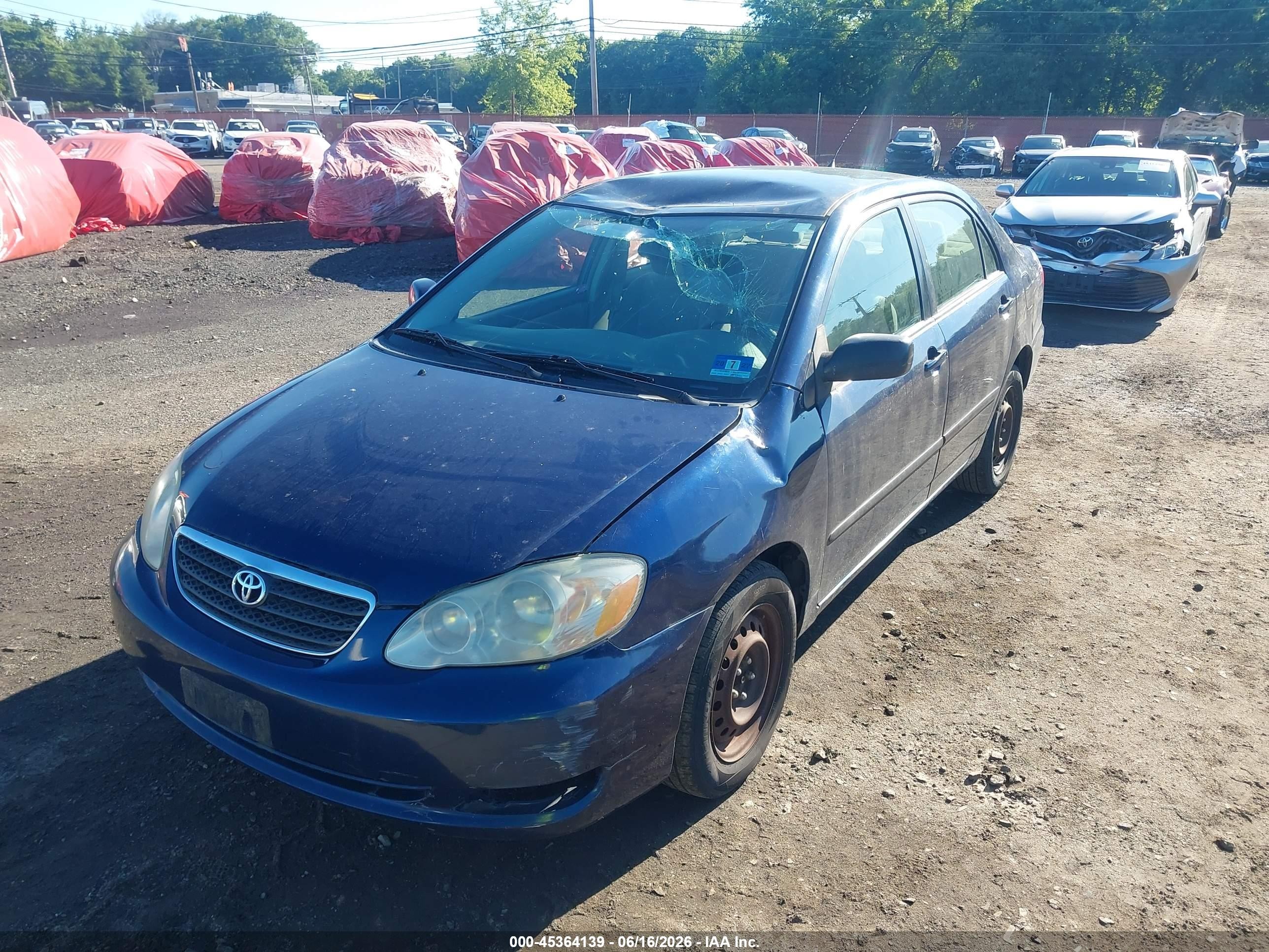 2006 Toyota Corolla Le Dark Blue vin: 2T1BR32E36C692570