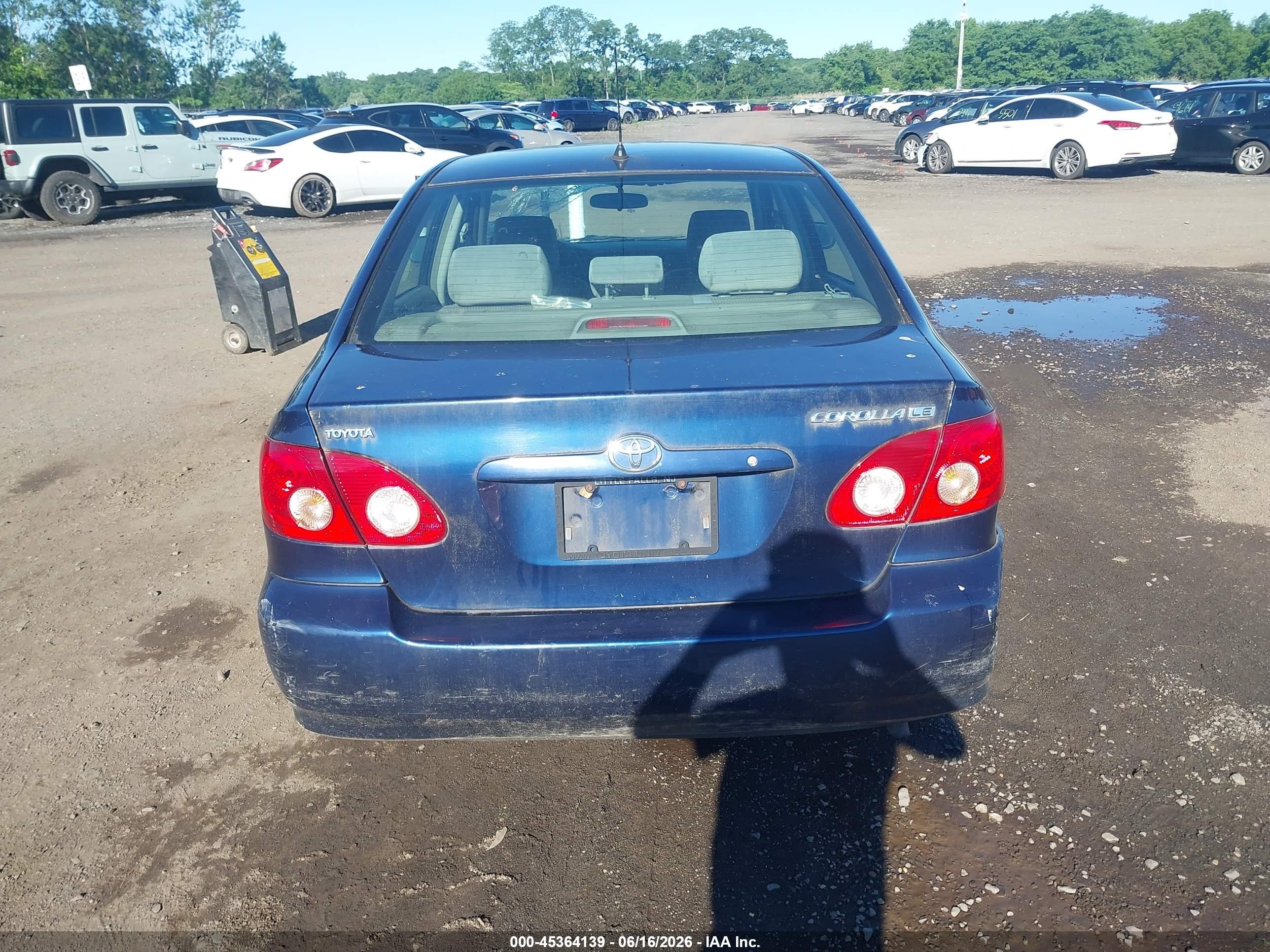 2006 Toyota Corolla Le Dark Blue vin: 2T1BR32E36C692570