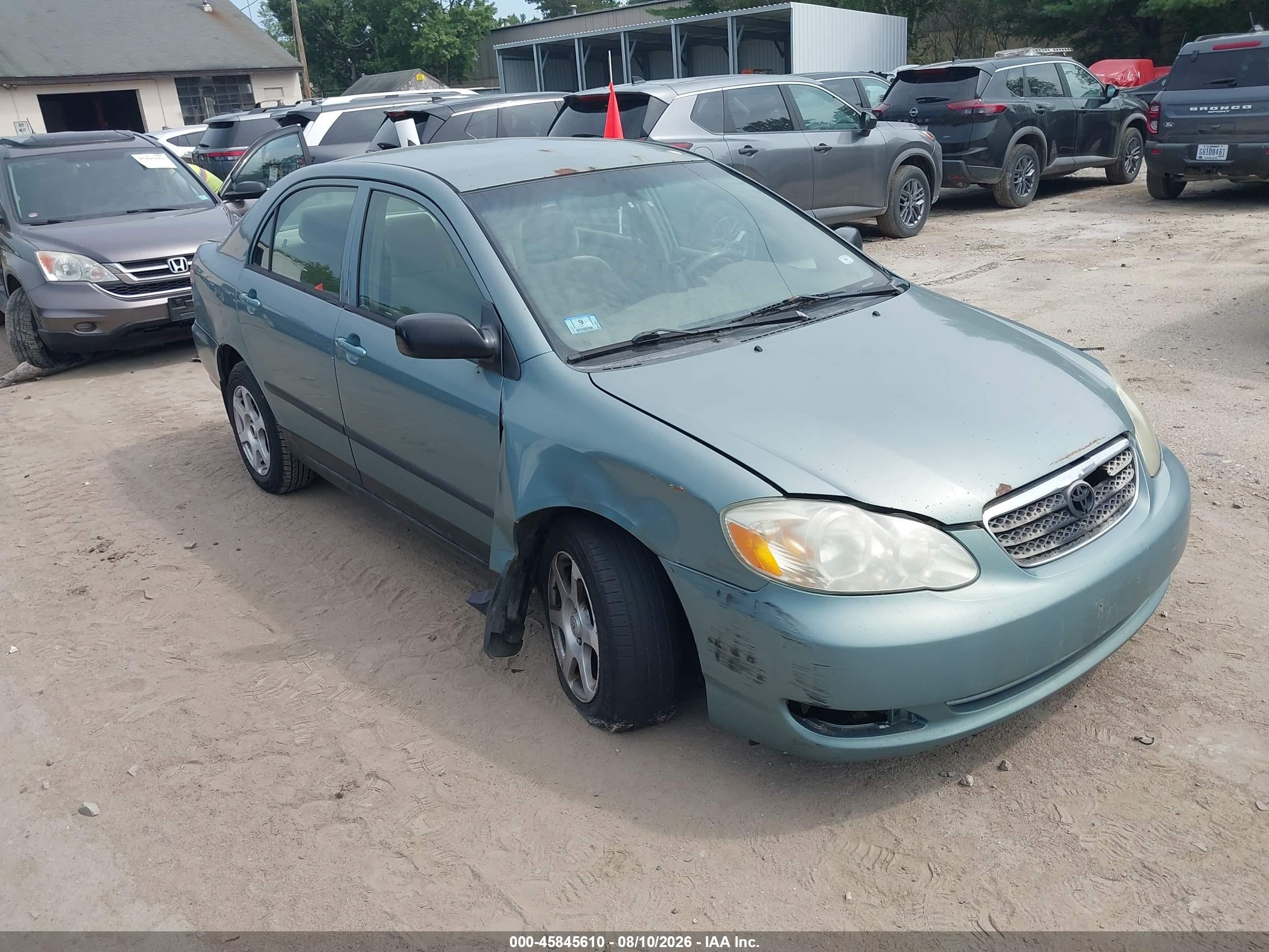 2007 Toyota Corolla Ce Green vin: 2T1BR32E37C726489