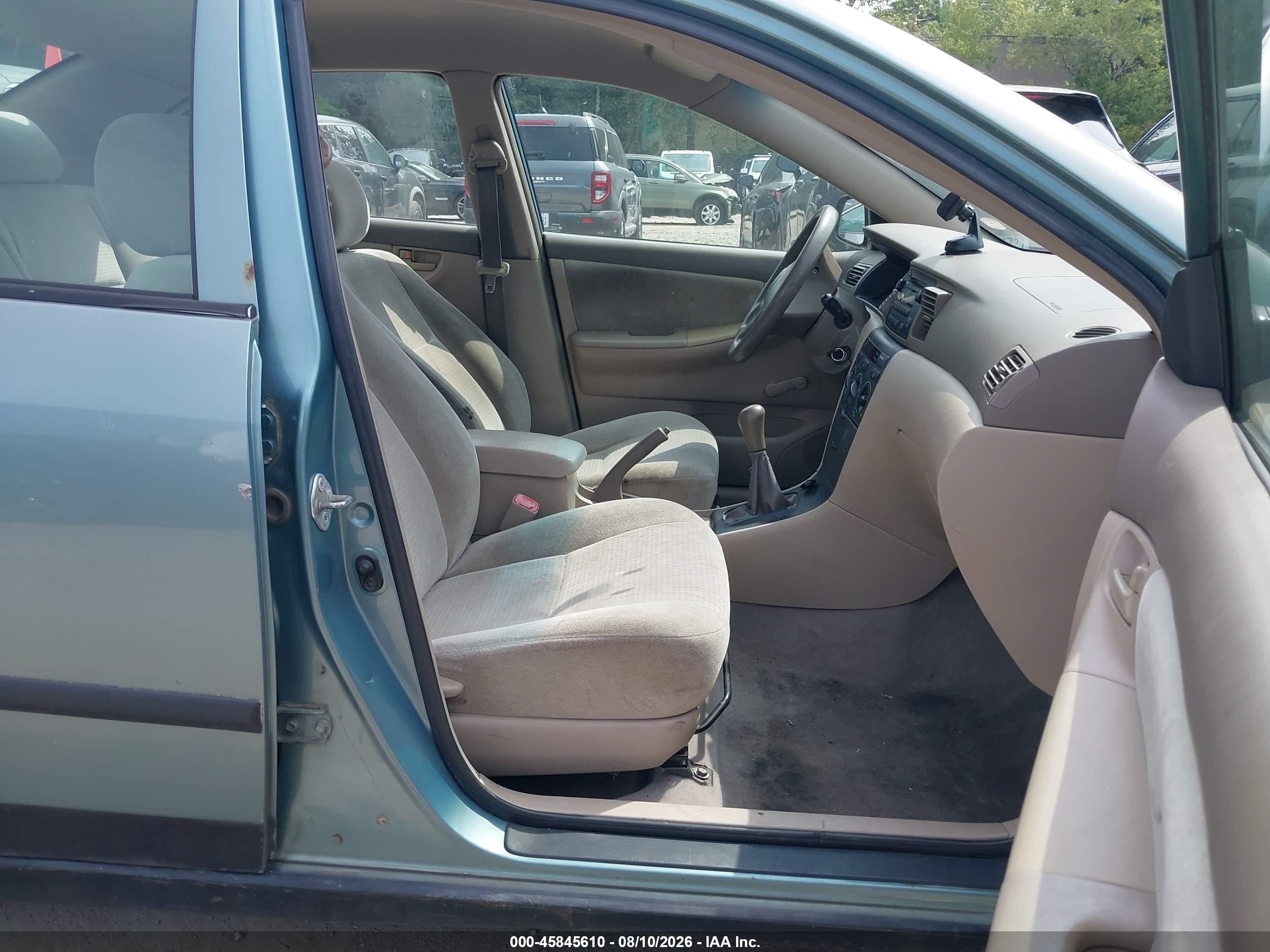 2007 Toyota Corolla Ce Green vin: 2T1BR32E37C726489