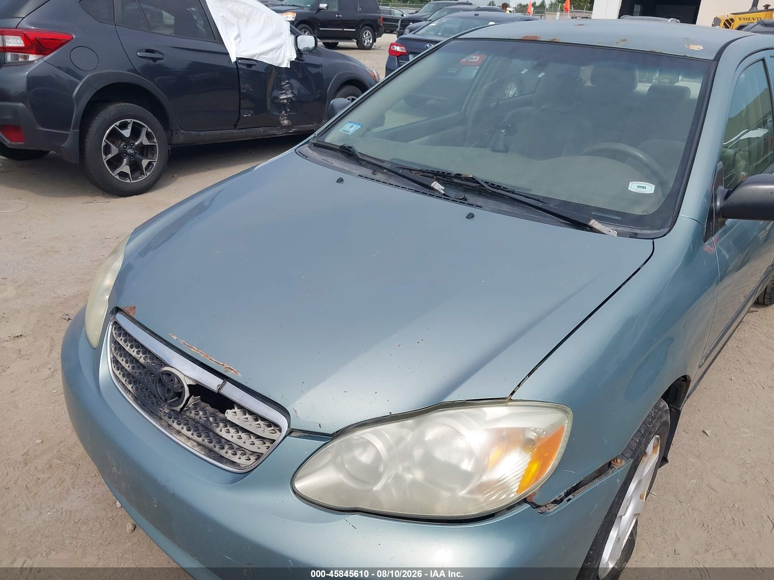 2007 Toyota Corolla Ce Green vin: 2T1BR32E37C726489