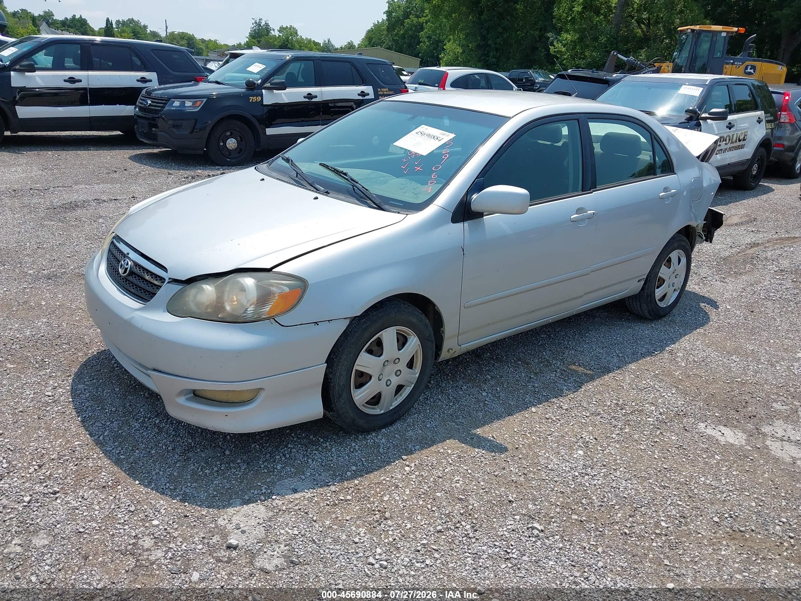 2007 Toyota Corolla S Silver vin: 2T1BR32E37C732728