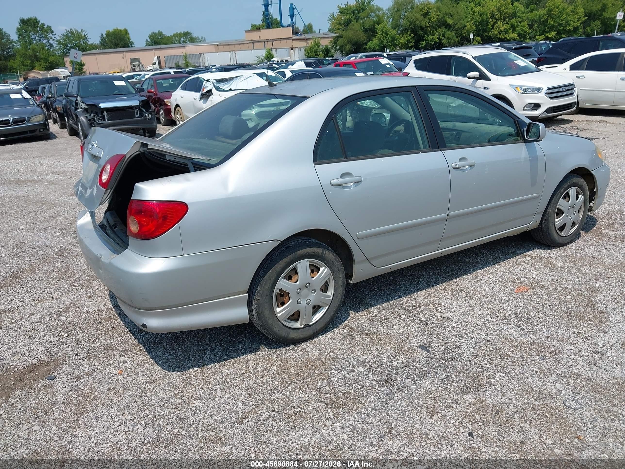 2007 Toyota Corolla S Silver vin: 2T1BR32E37C732728
