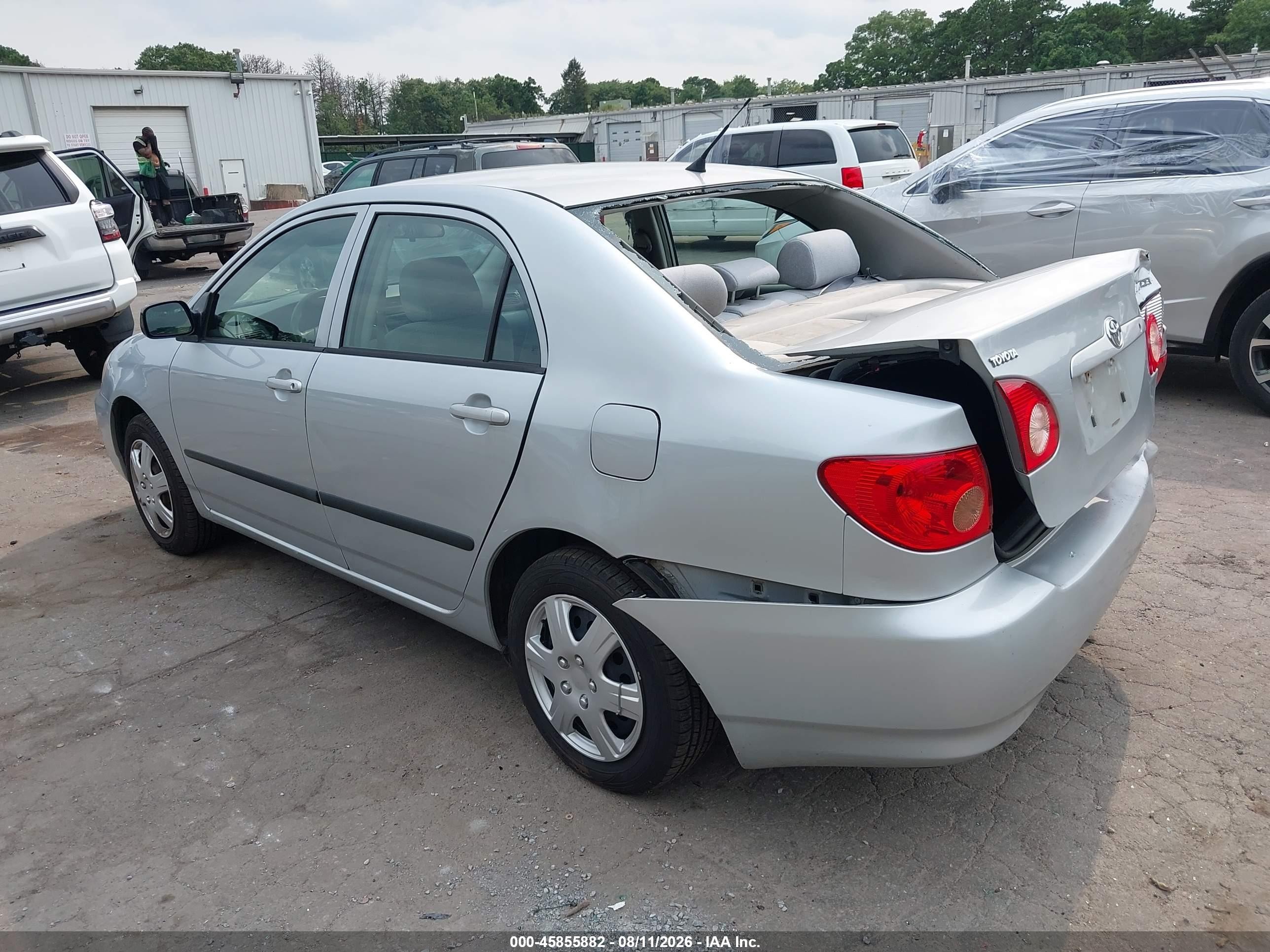 2007 Toyota Corolla Ce Silver vin: 2T1BR32E37C741994