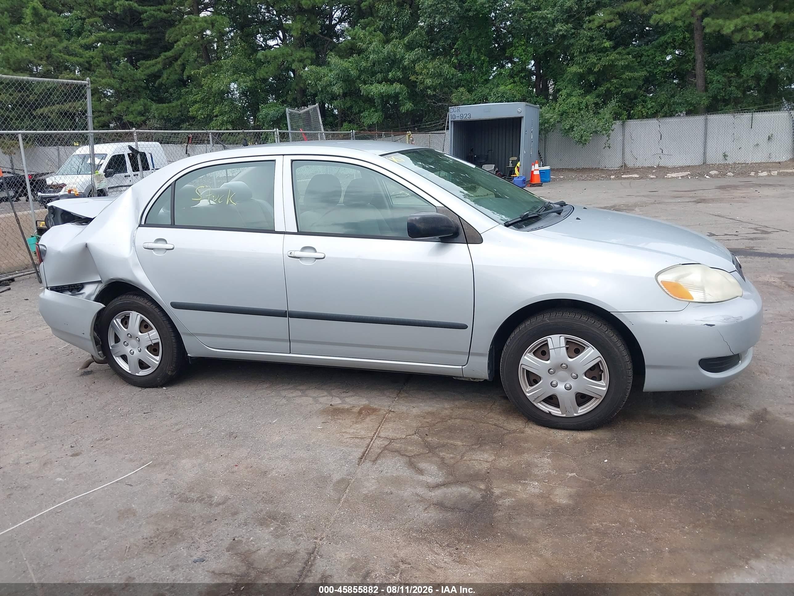 2007 Toyota Corolla Ce Silver vin: 2T1BR32E37C741994