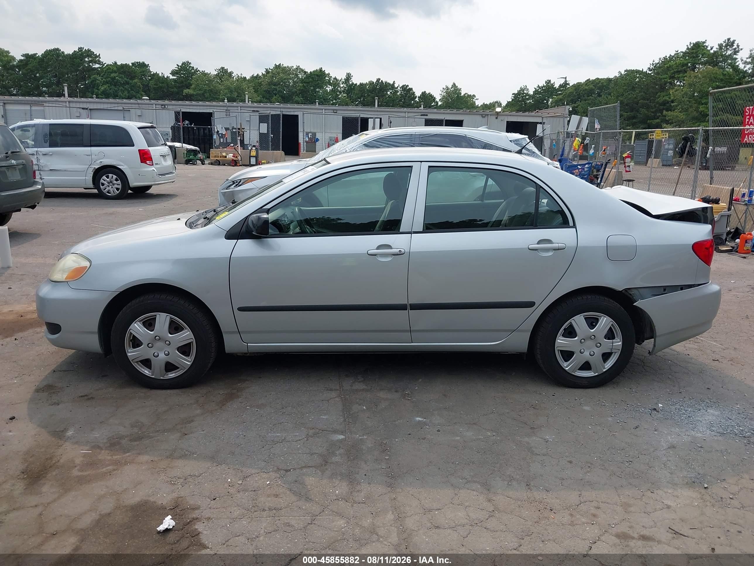 2007 Toyota Corolla Ce Silver vin: 2T1BR32E37C741994