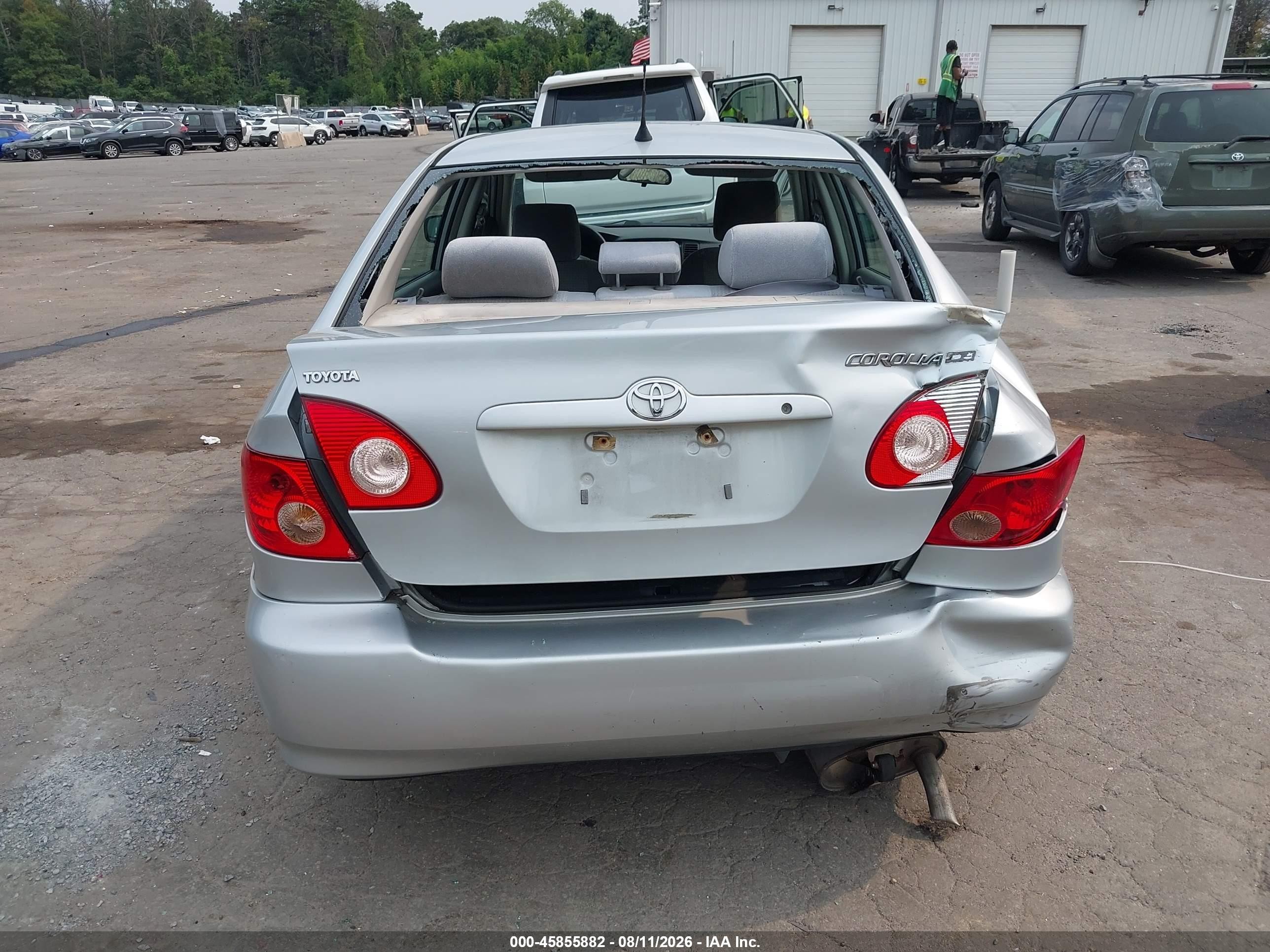 2007 Toyota Corolla Ce Silver vin: 2T1BR32E37C741994