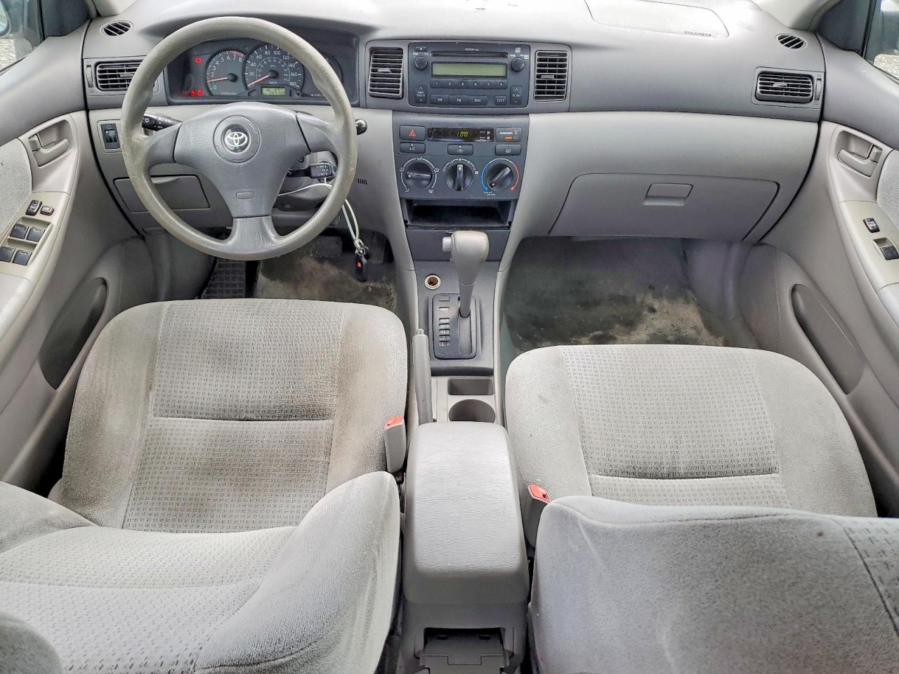 2007 Toyota Corolla Ce White vin: 2T1BR32E37C753269