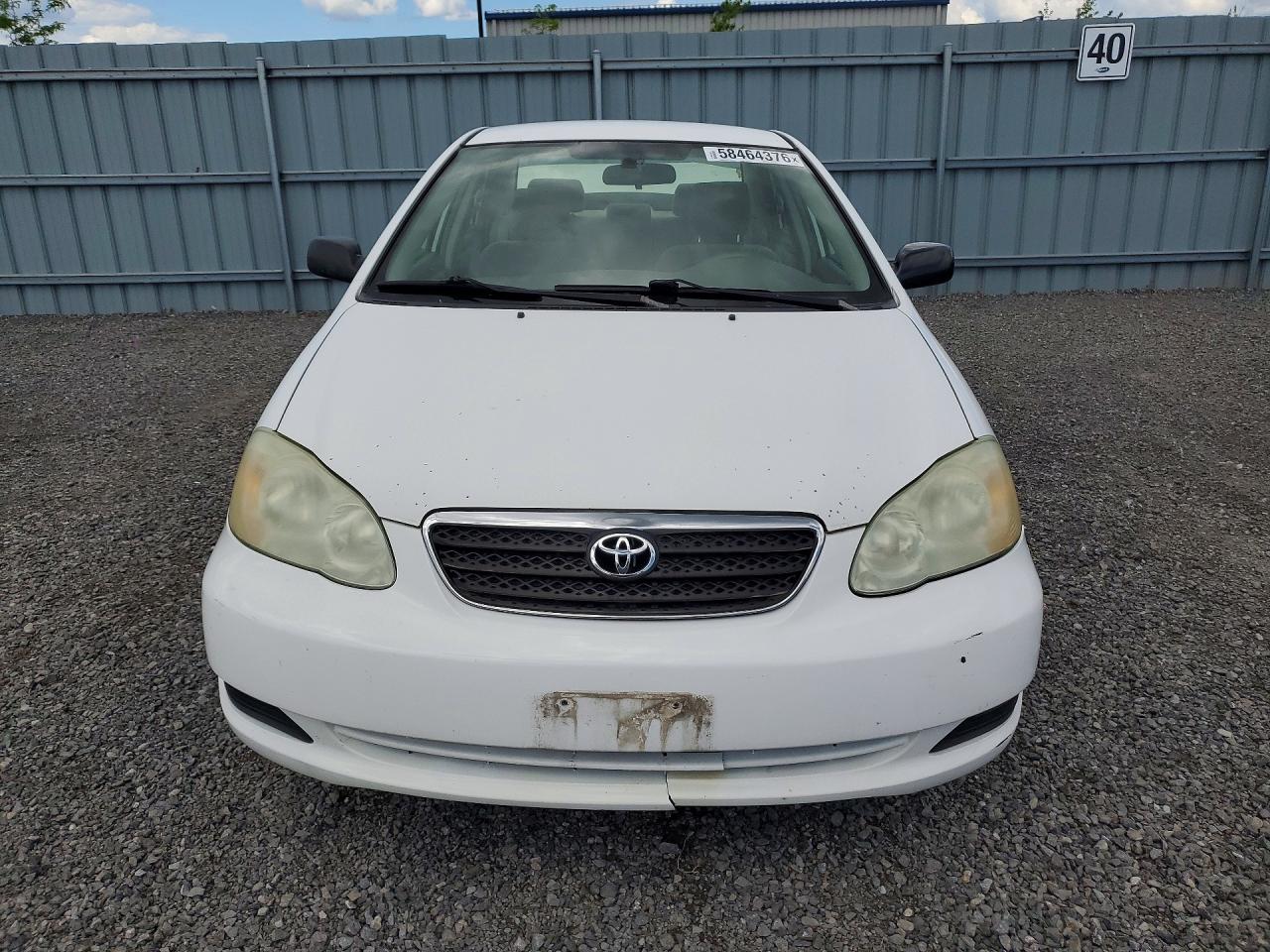 2007 Toyota Corolla Ce White vin: 2T1BR32E37C753269