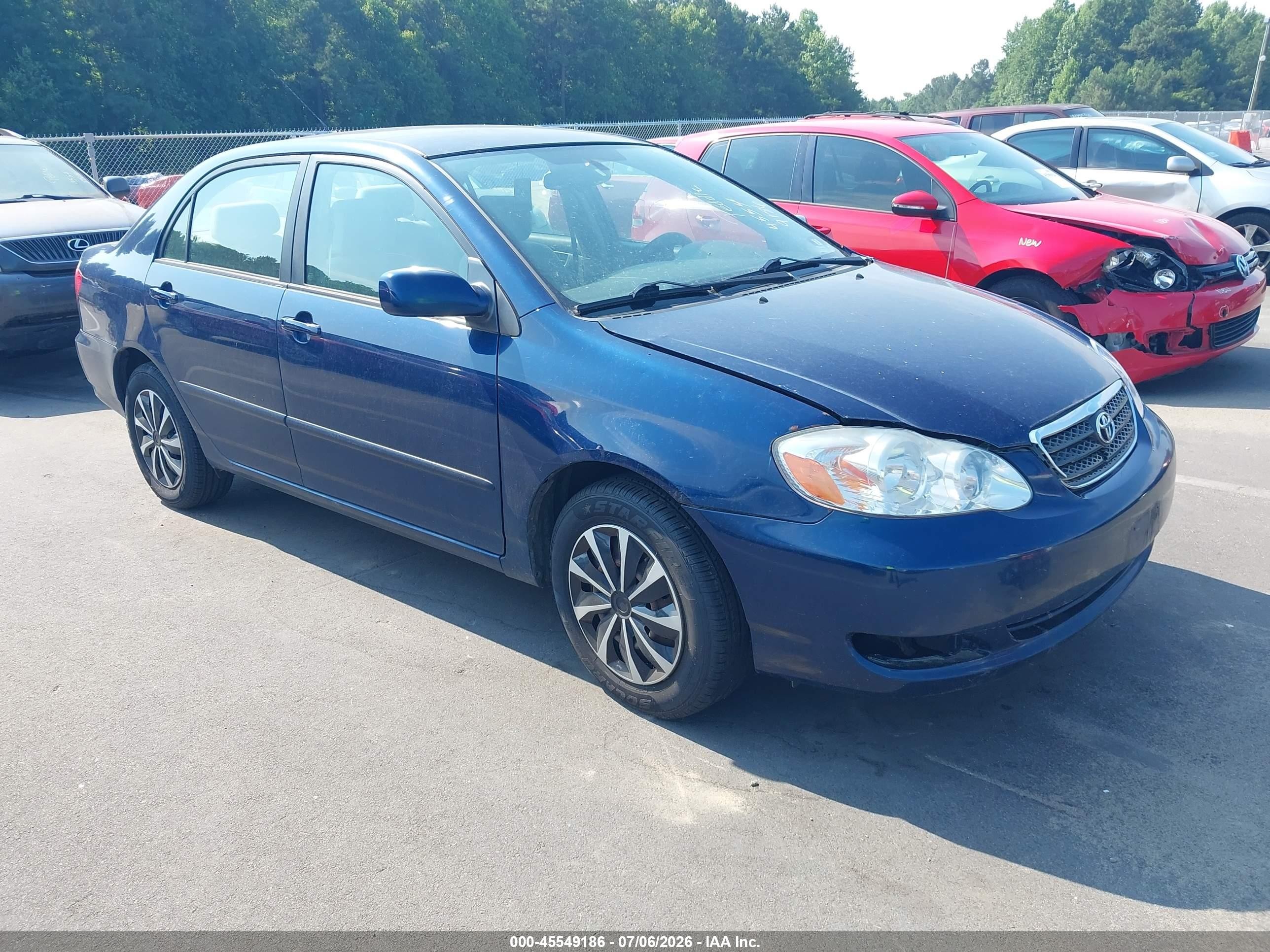 2007 Toyota Corolla Le Blue vin: 2T1BR32E37C777121