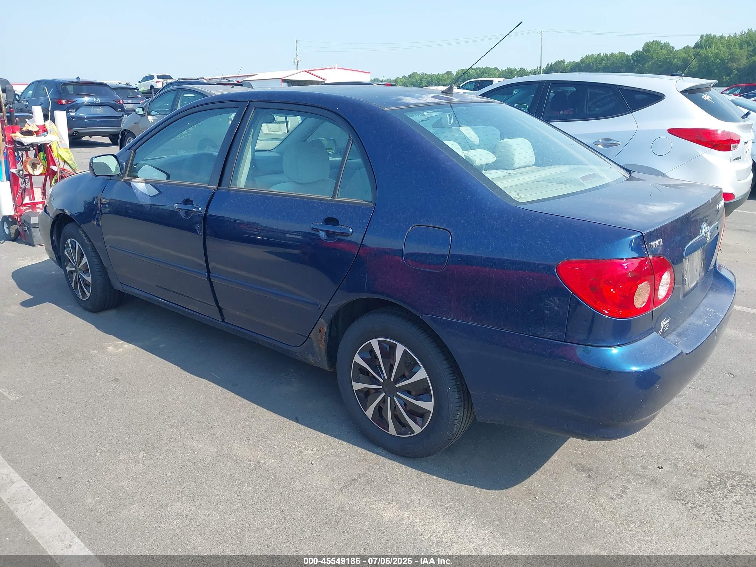 2007 Toyota Corolla Le Blue vin: 2T1BR32E37C777121