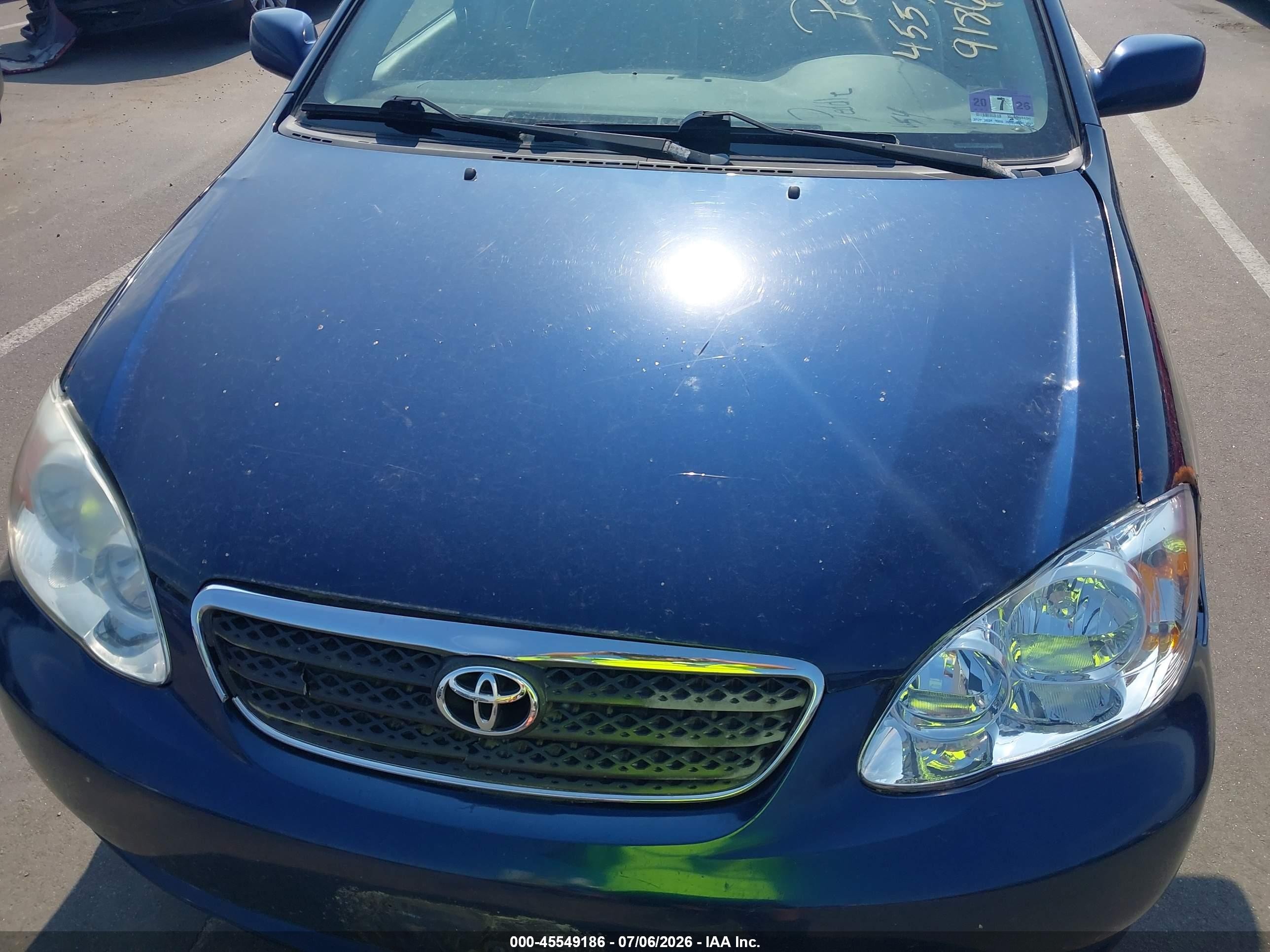 2007 Toyota Corolla Le Blue vin: 2T1BR32E37C777121