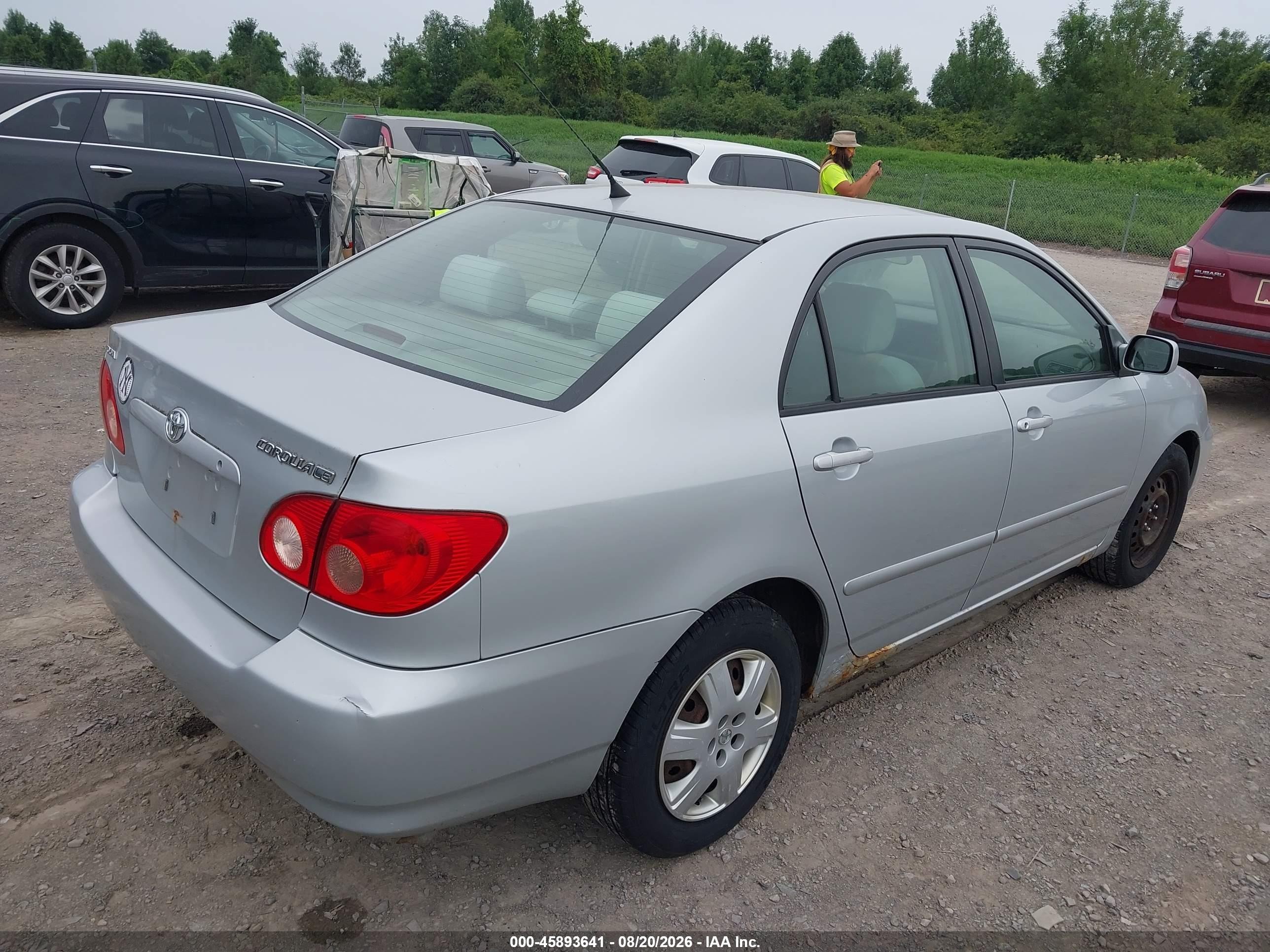 2007 Toyota Corolla Le Silver vin: 2T1BR32E37C785994