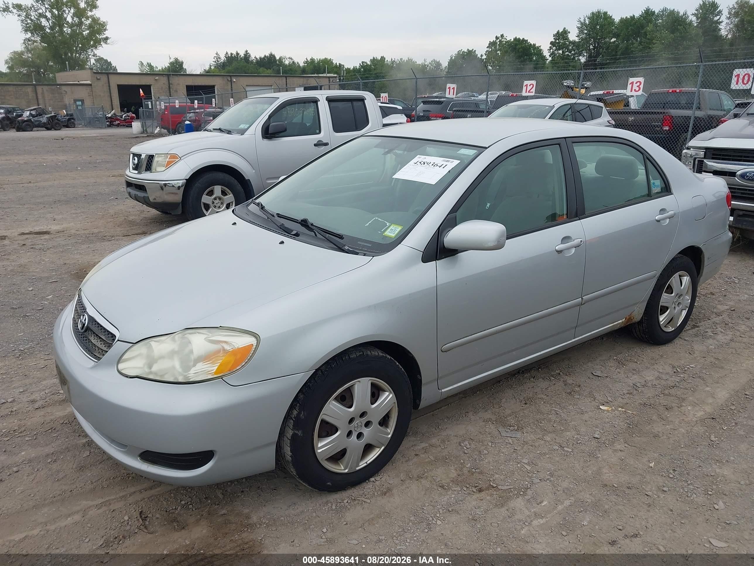 2007 Toyota Corolla Le Silver vin: 2T1BR32E37C785994