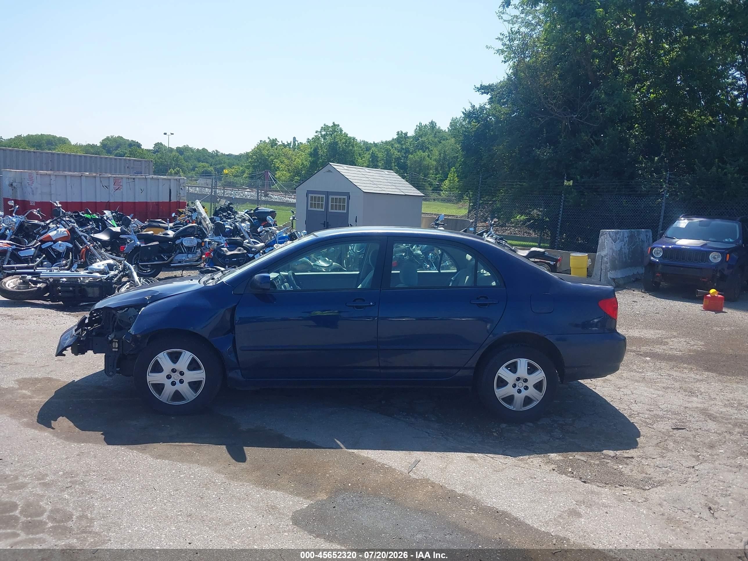 2007 Toyota Corolla Le Blue vin: 2T1BR32E37C792685