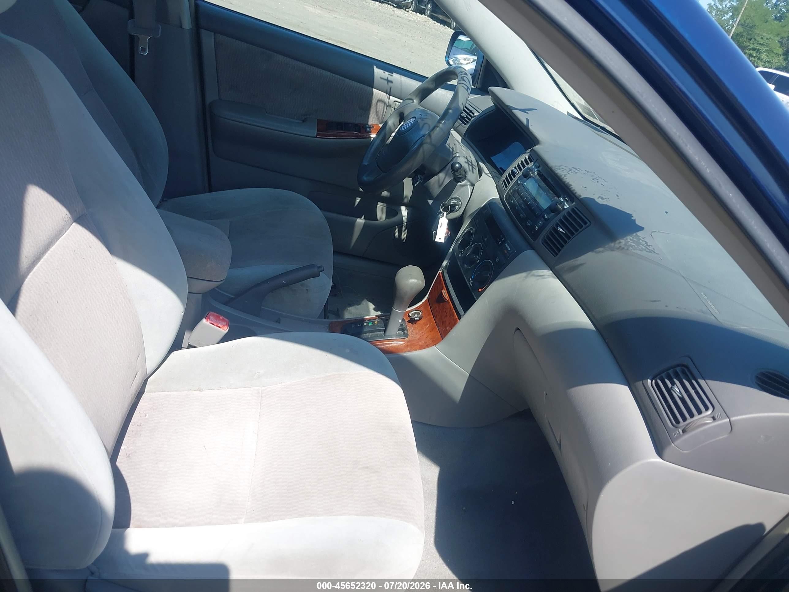 2007 Toyota Corolla Le Blue vin: 2T1BR32E37C792685