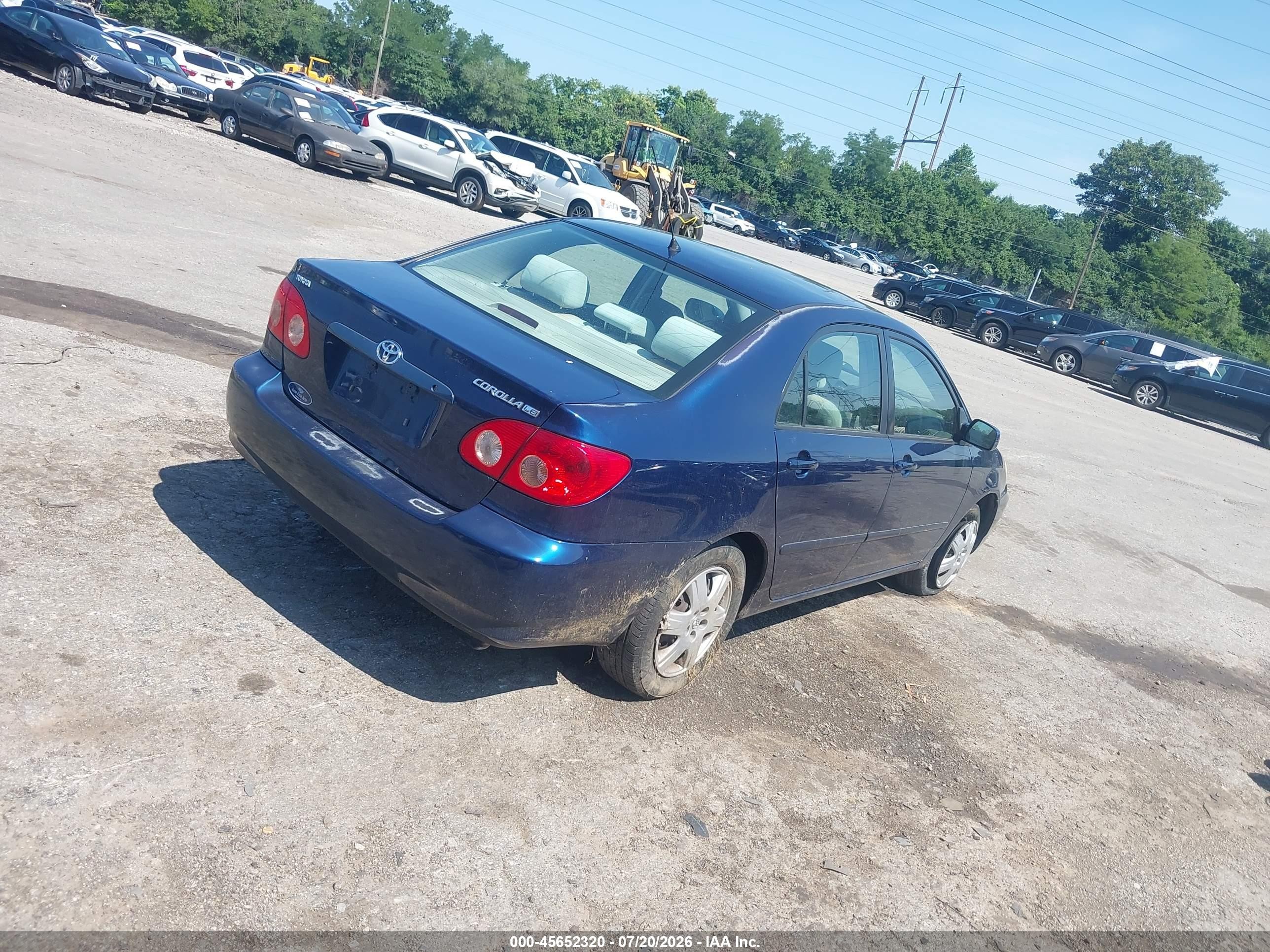 2007 Toyota Corolla Le Blue vin: 2T1BR32E37C792685