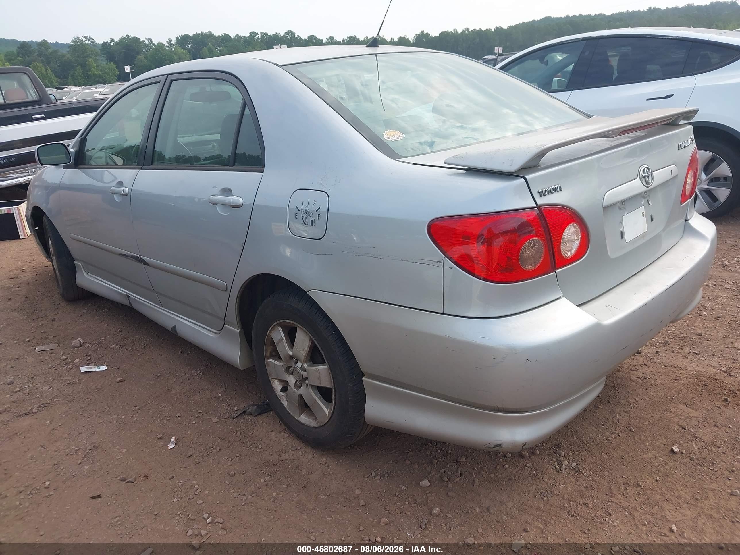 2007 Toyota Corolla S Серебряный vin: 2T1BR32E37C821974