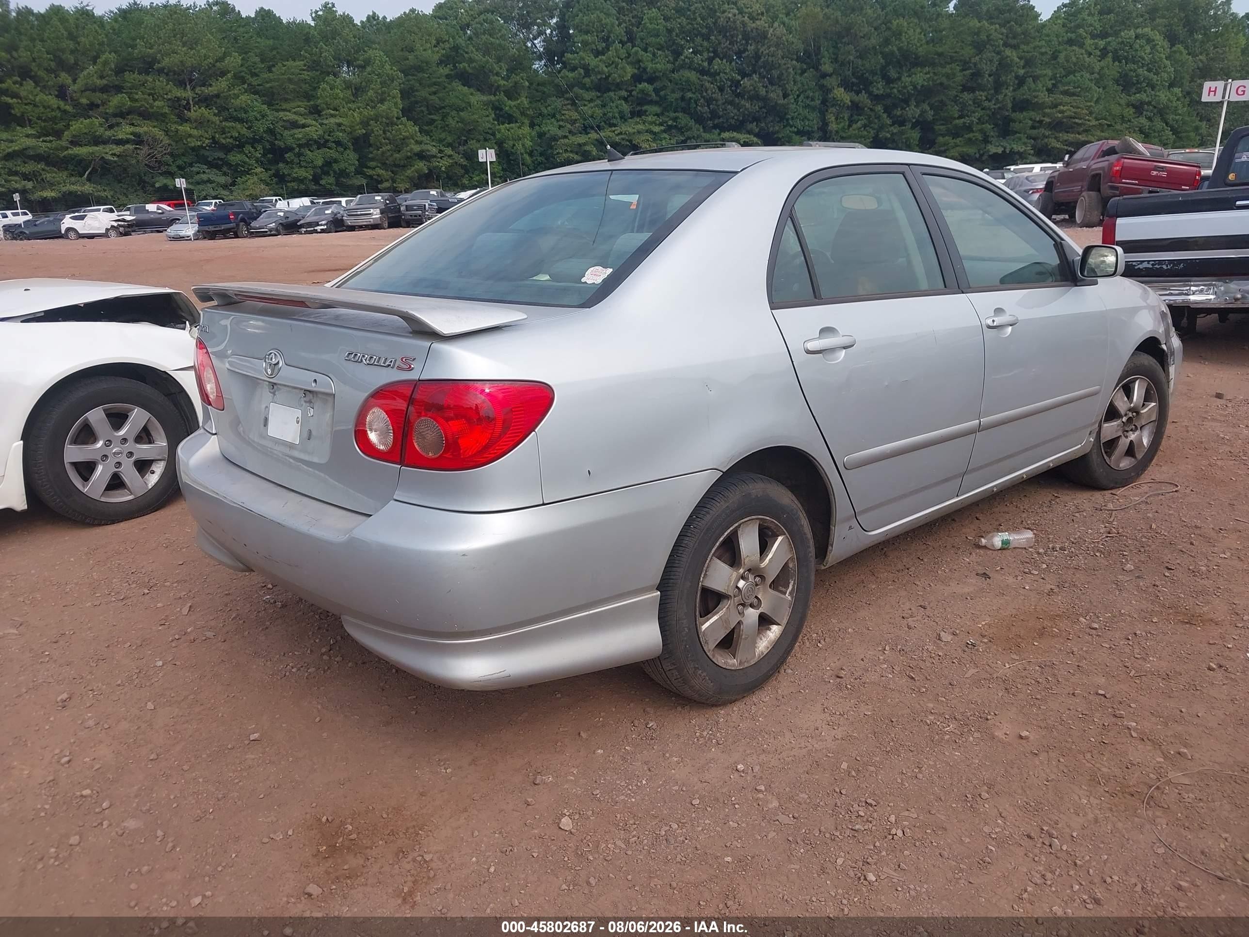 2007 Toyota Corolla S Серебряный vin: 2T1BR32E37C821974