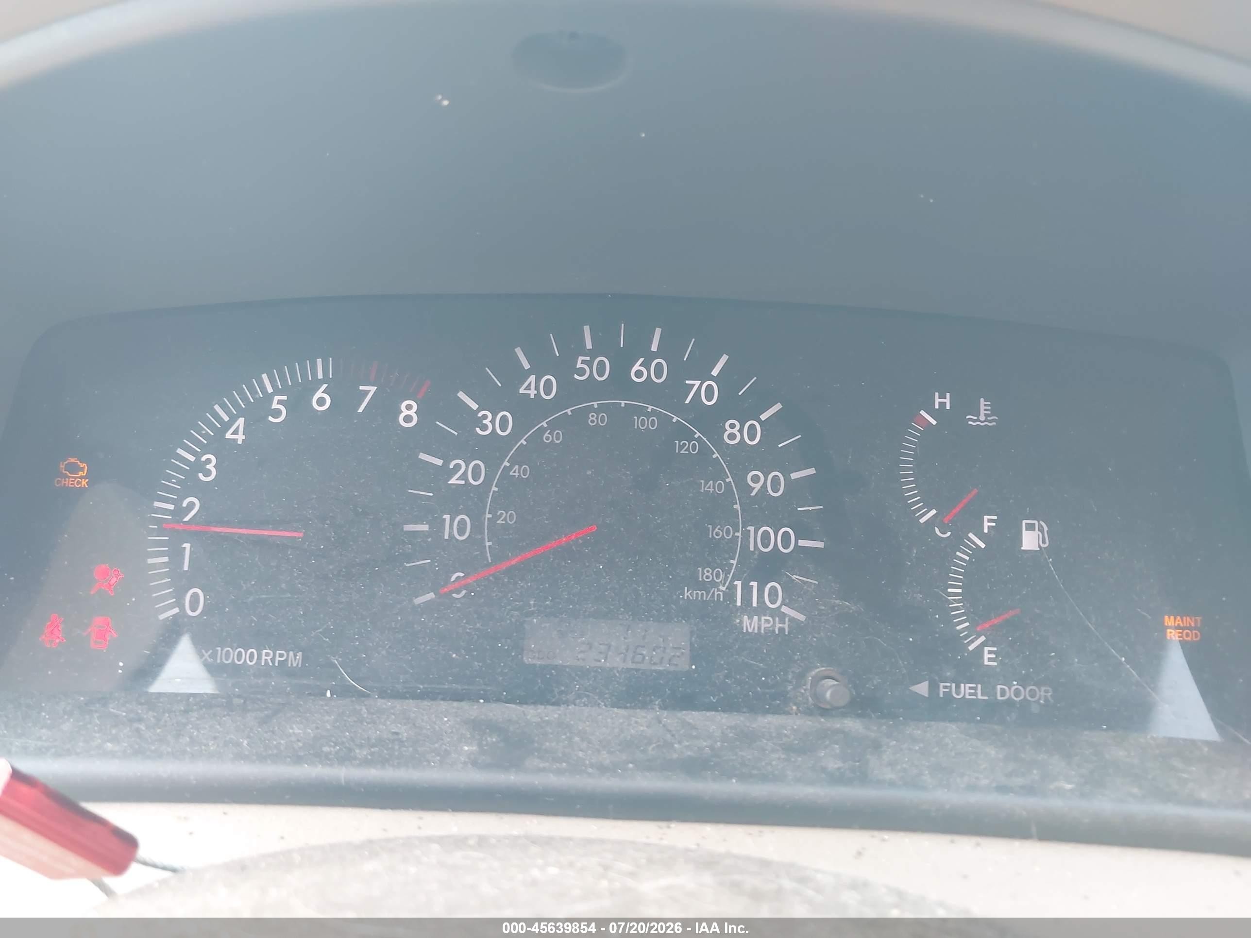 2007 Toyota Corolla Le Red vin: 2T1BR32E37C826642