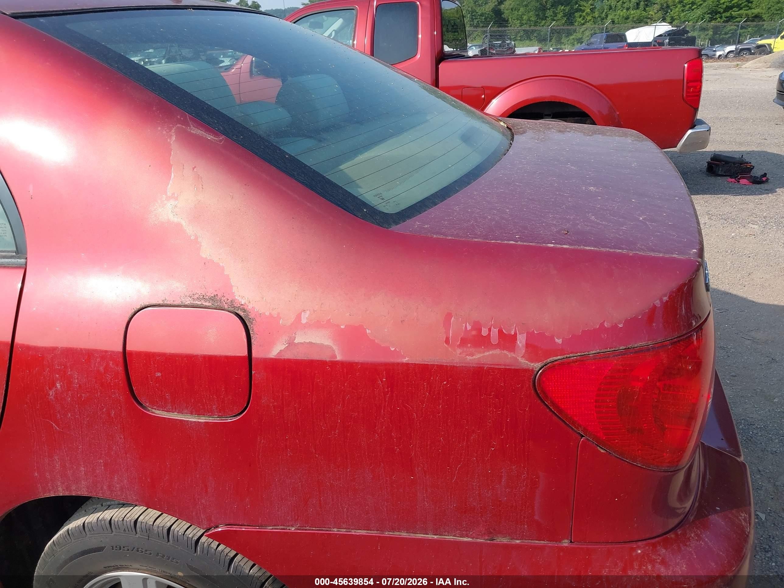 2007 Toyota Corolla Le Red vin: 2T1BR32E37C826642